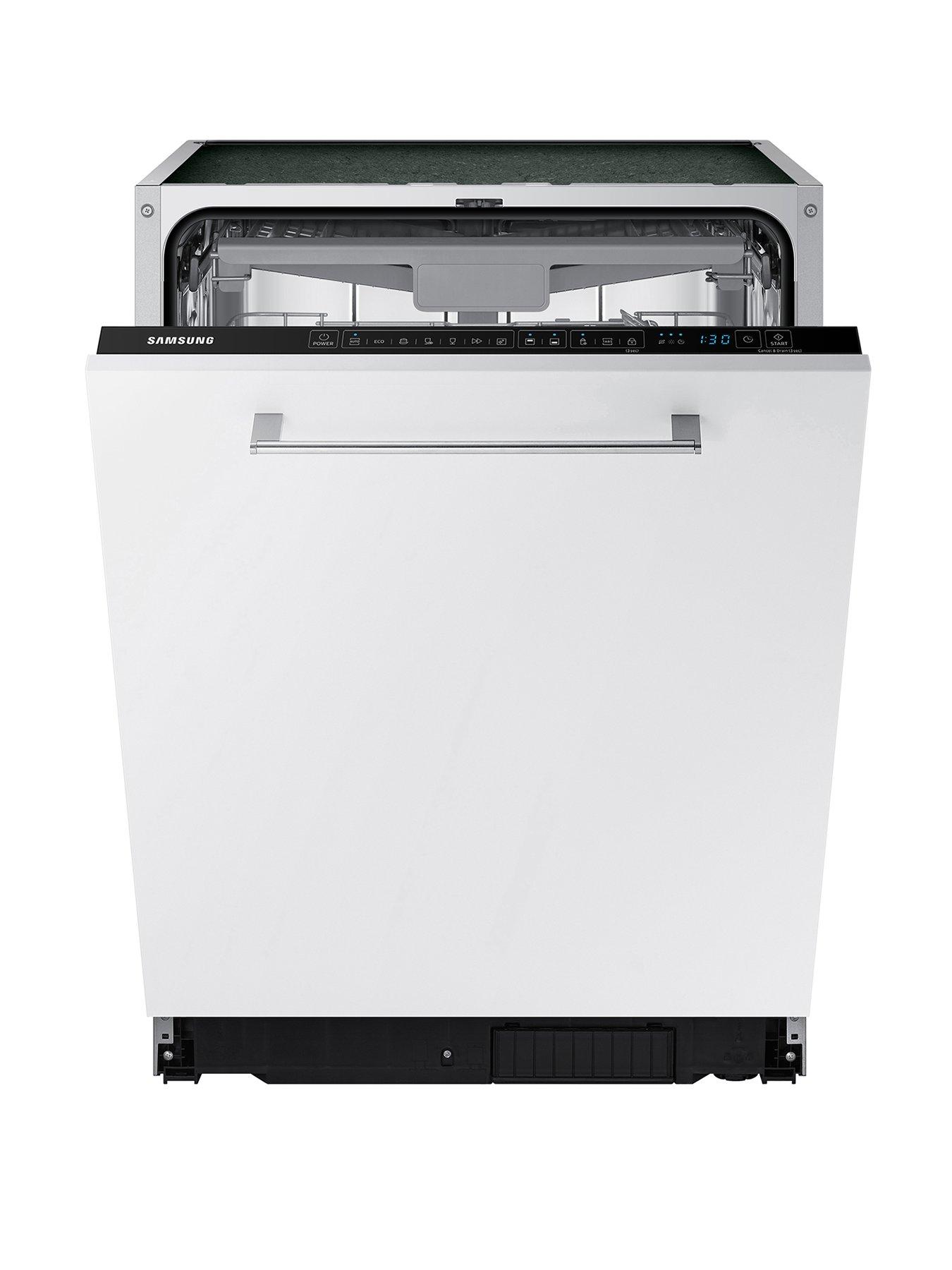 Samsung Series 7 DW60CG550B00EU Built in 60cm Wide, 14 Place Setting Dishwasher with Auto Door - Black control panel