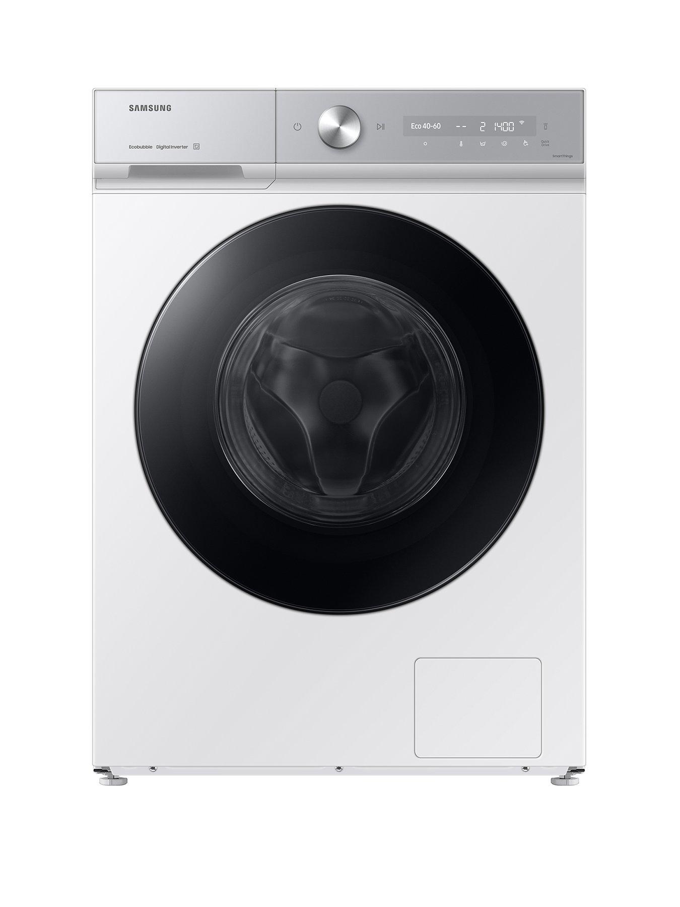 Product photograph of Samsung Series 8 Ai Energy Ww11db8b95ghu1 11kg Load 1400 Spin Washing Machine With Quickdrive Auto Optimal Wash And Spacemax - White from very.co.uk