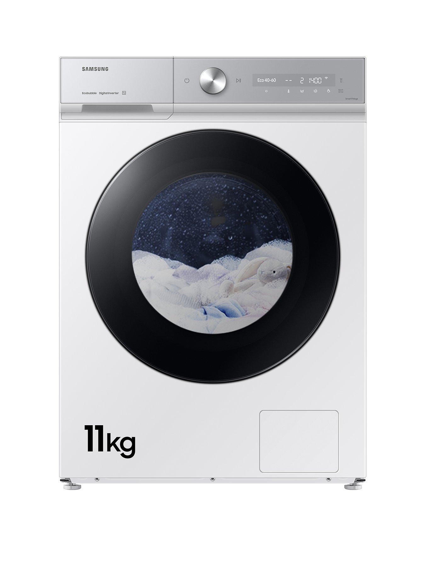Samsung Series 8 AI Energy WW11DB8B95GHU1 11kg Load, 1400 Spin Washing Machine with QuickDrive, Auto Optimal Wash and SpaceMax - White