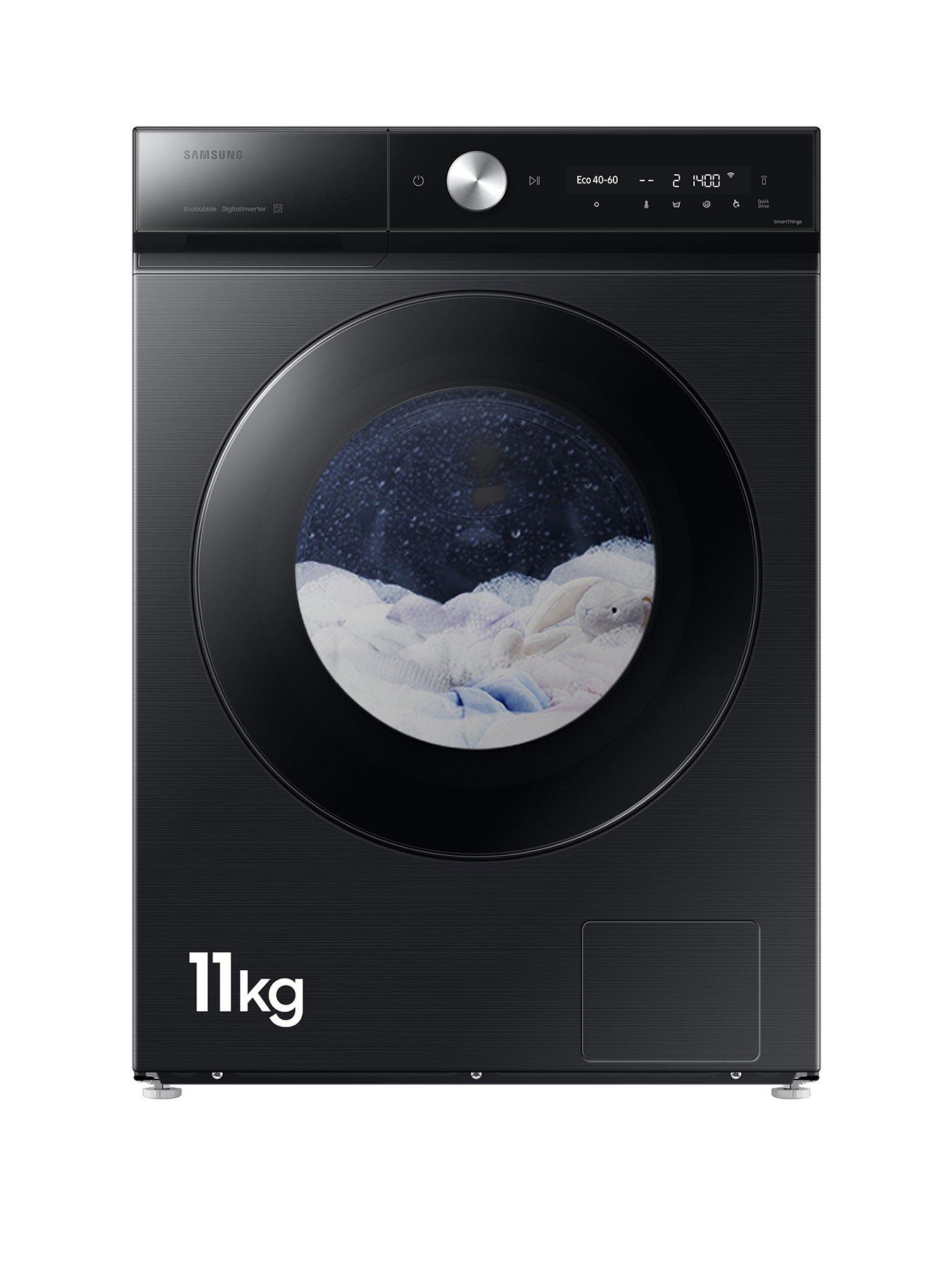 Samsung Series 8 AI Energy WW11DB8B95GBU1 11kg Load, 1400 Spin Washing Machine with QuickDrive, AI Wash and SpaceMax - Black