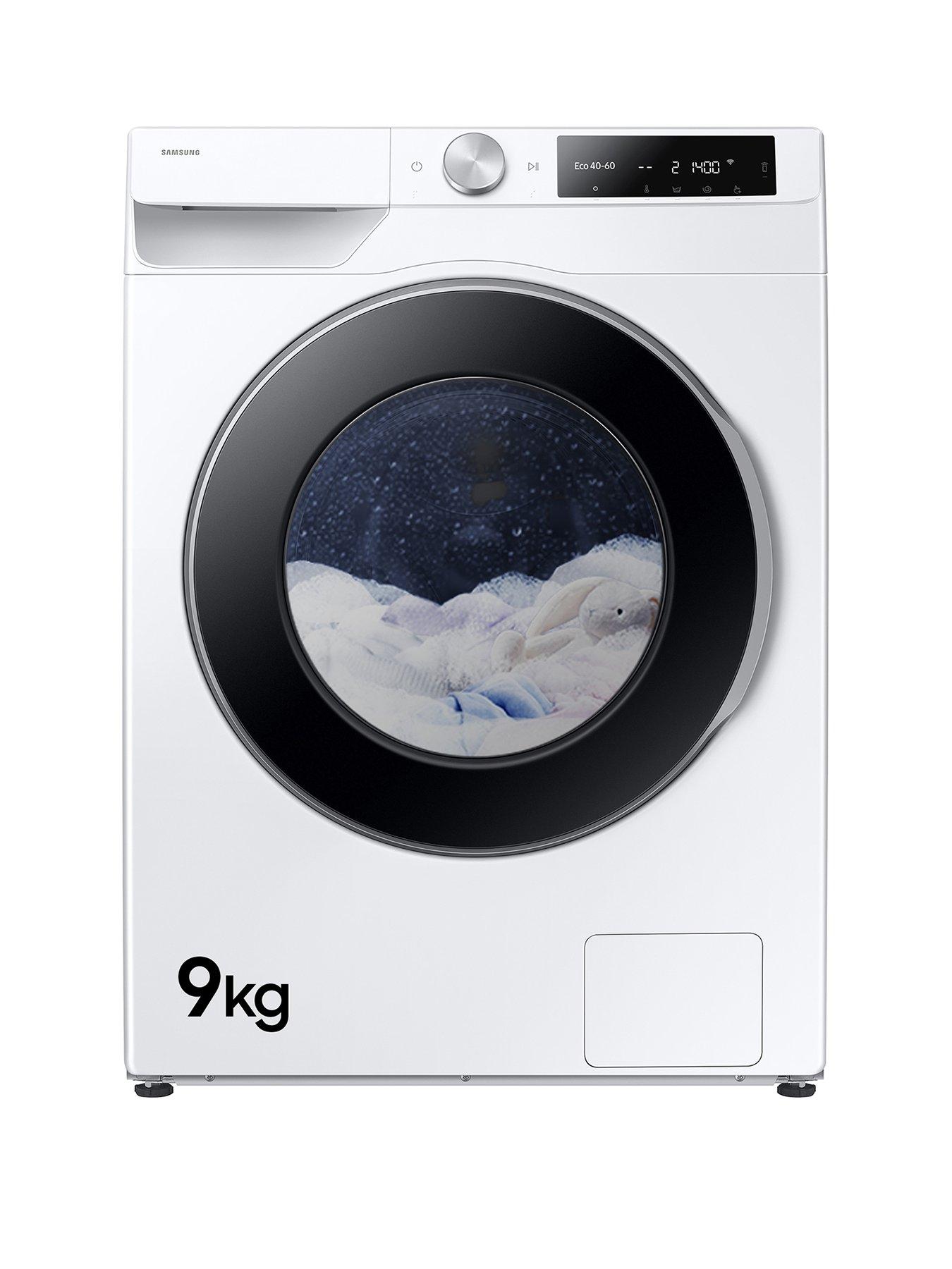 Samsung Series 6 AI Energy WW90DG6U85LEU1 9kg Load, 1400 Spin Washing Machine with Auto Dose - White
