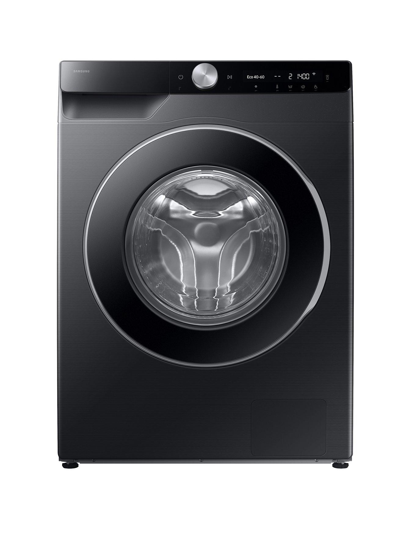Samsung Series 6 AI Energy WW90DG6U85LBU1 9kg Load, 1400 Spin Washing Machine with Auto Dose - Black