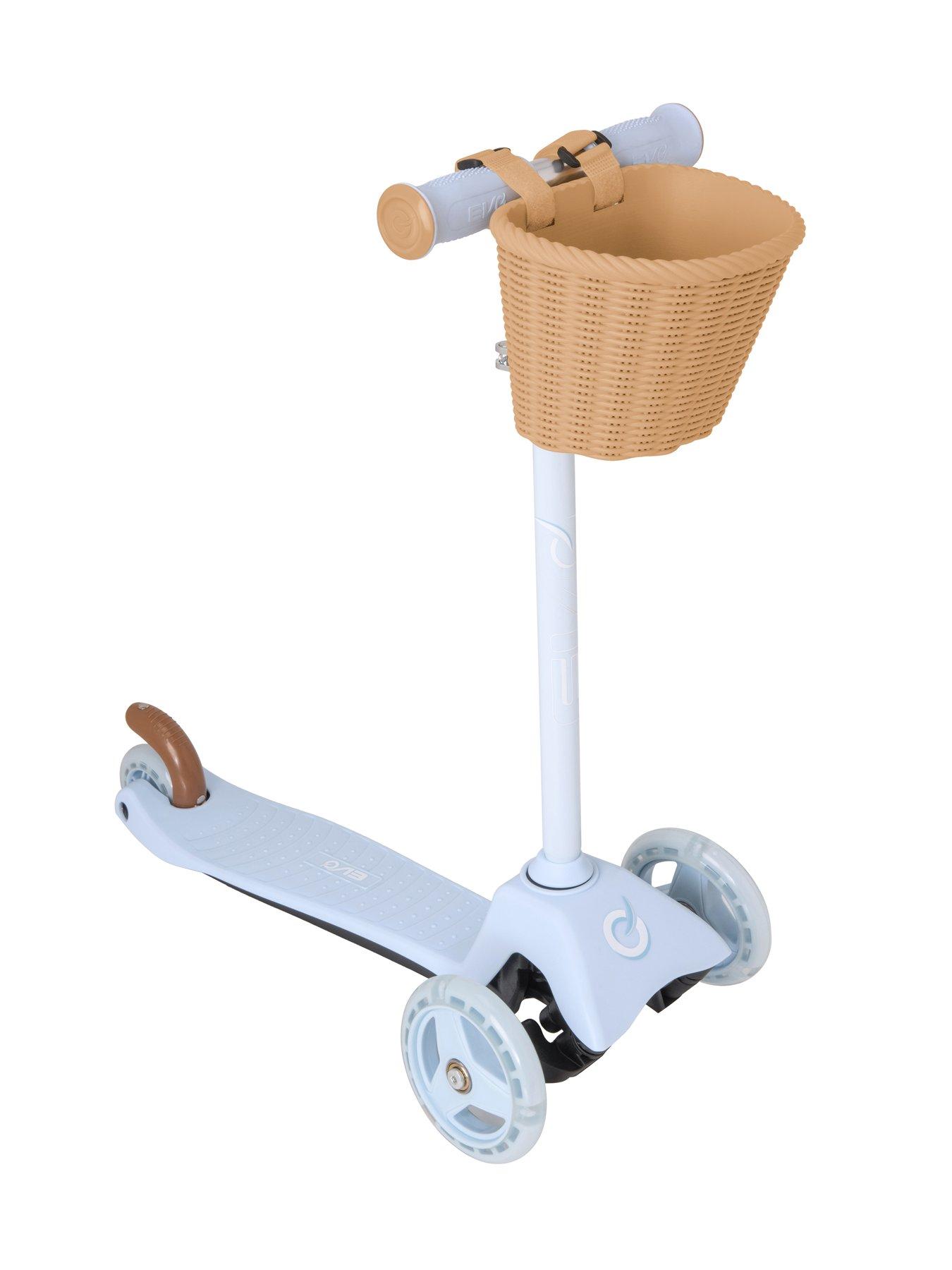 Image 4 of 6 of EVO Mini Cruiser with Basket - Sky Blue