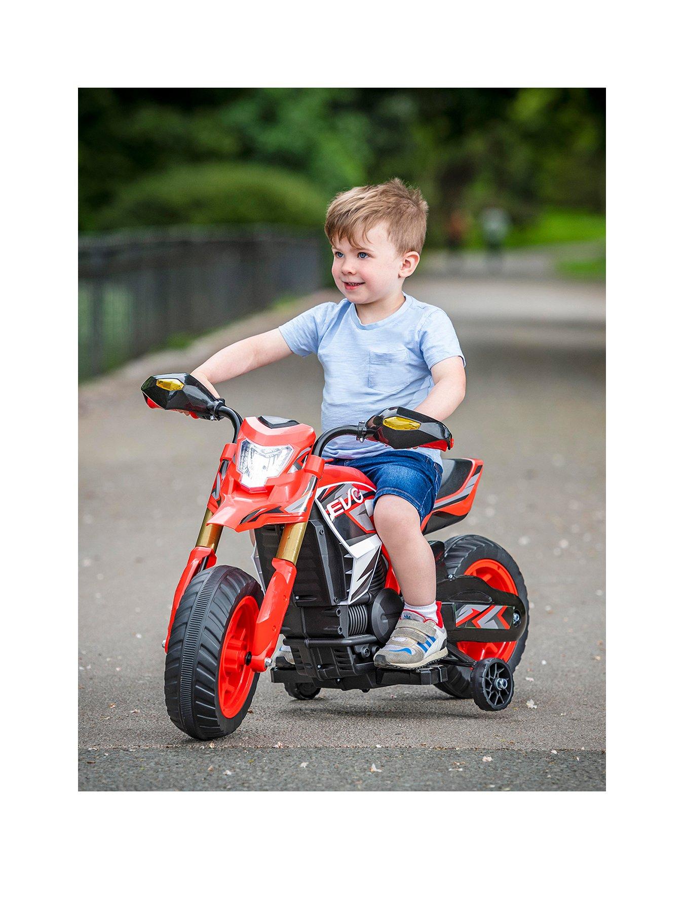 Image 1 of 6 of EVO Rally Motorbike 6V Ride-On - Red