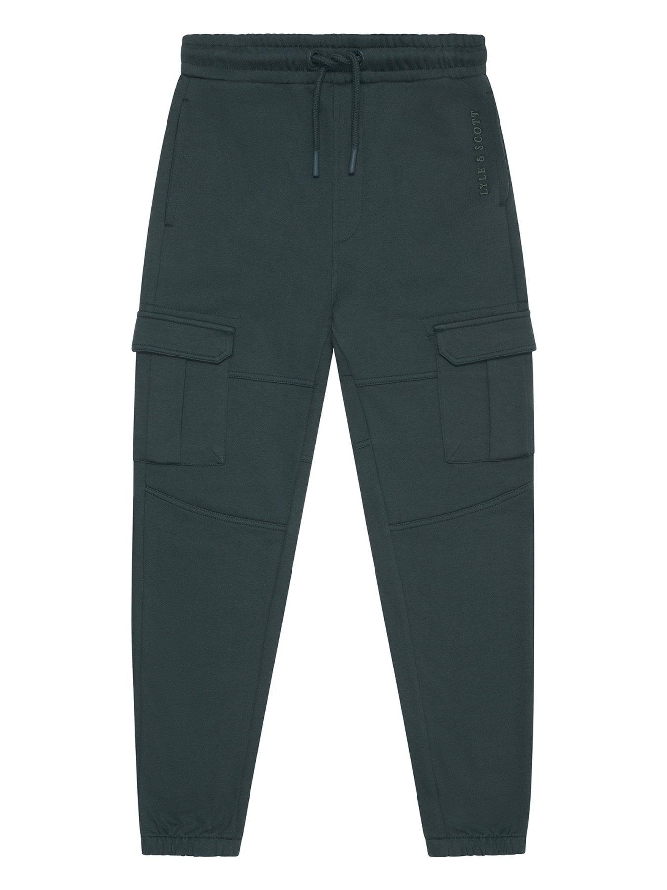 Lyle Scott Boys Cuffed Cargo Pocket Jogger Dark Green Very