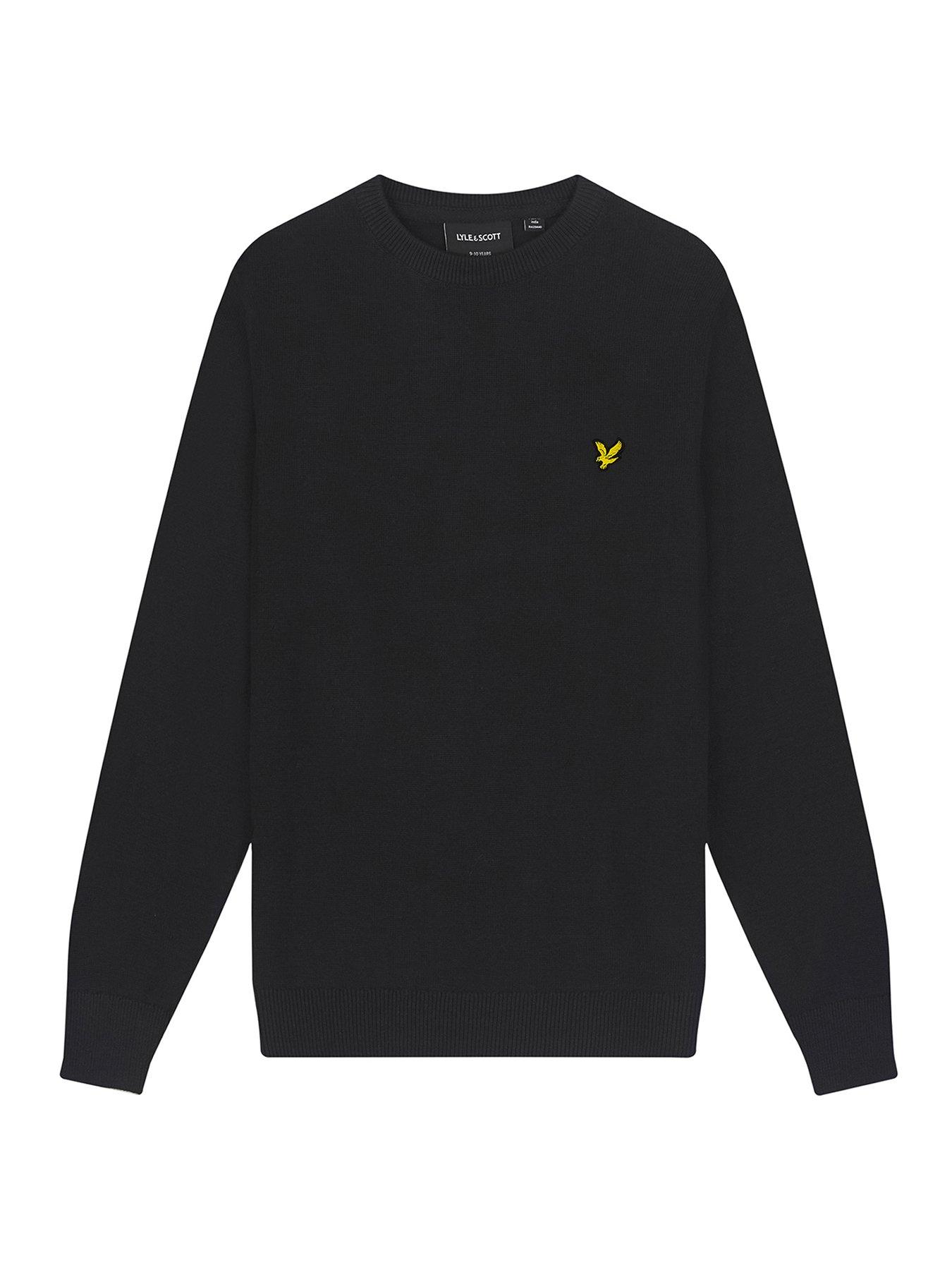 lyle & scott lyle & scott boys cotton crew neck jumper