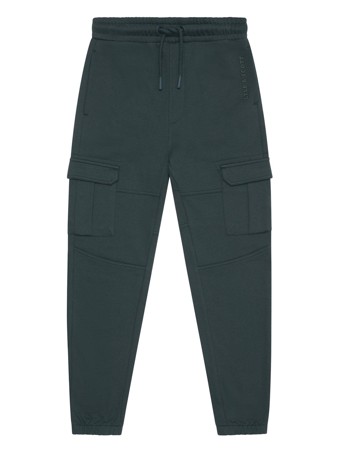 undefined Boys Cuffed Cargo Pocket Jogger - Dark Green