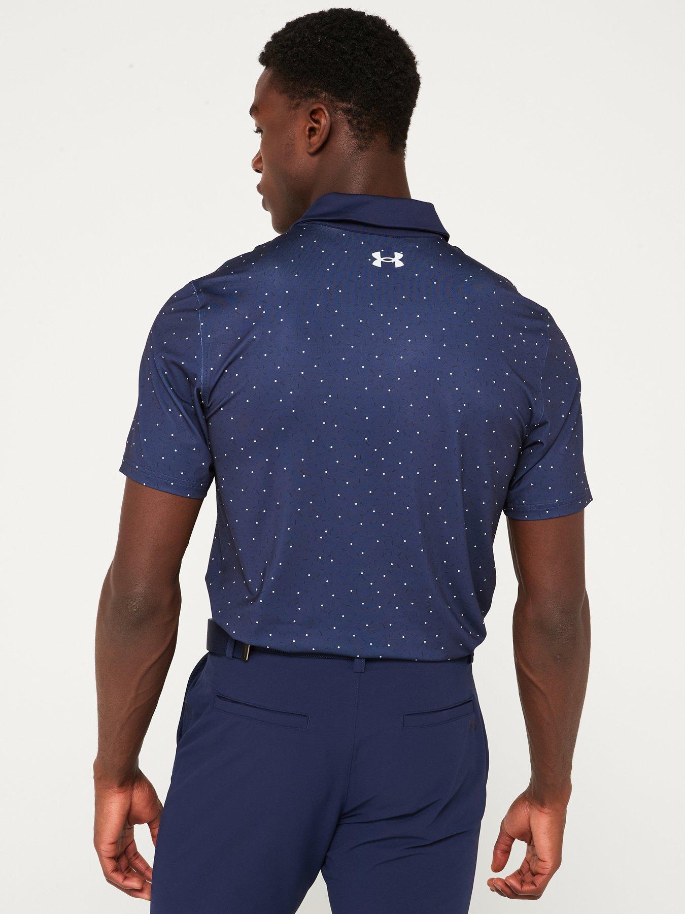 Image 2 of 5 of UNDER ARMOUR Men's Golf T2G Printed Polo Shirt - Navy