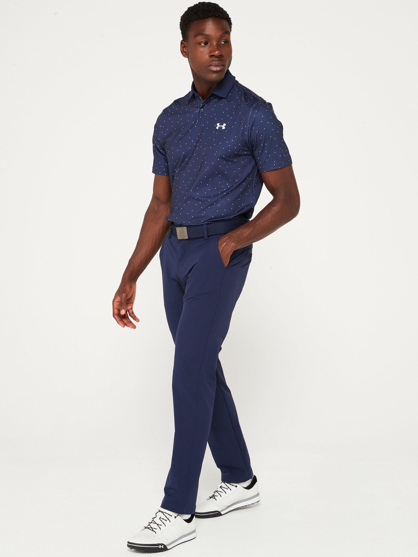 Image 3 of 5 of UNDER ARMOUR Men's Golf T2G Printed Polo Shirt - Navy