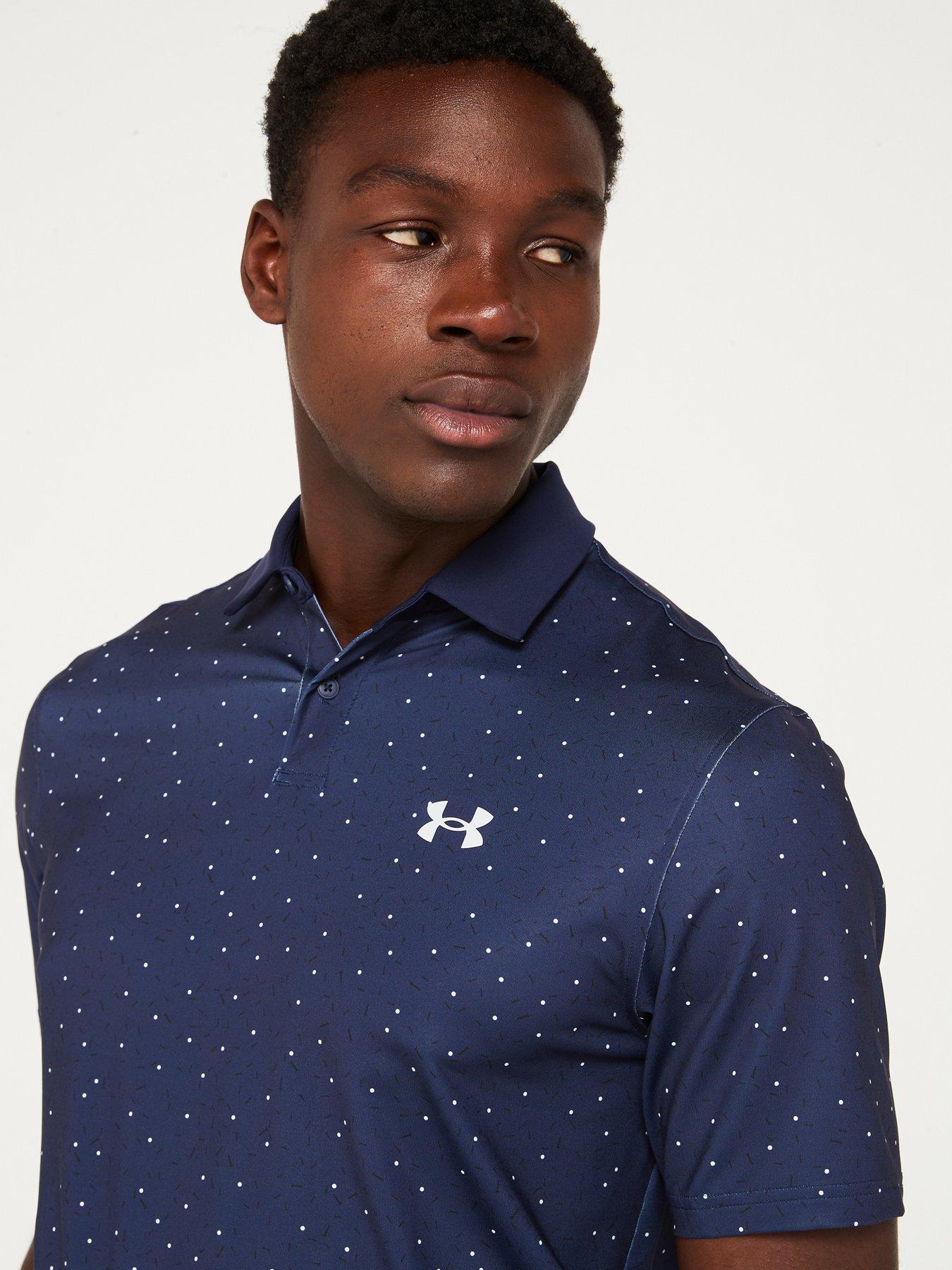 Image 4 of 5 of UNDER ARMOUR Men's Golf T2G Printed Polo Shirt - Navy