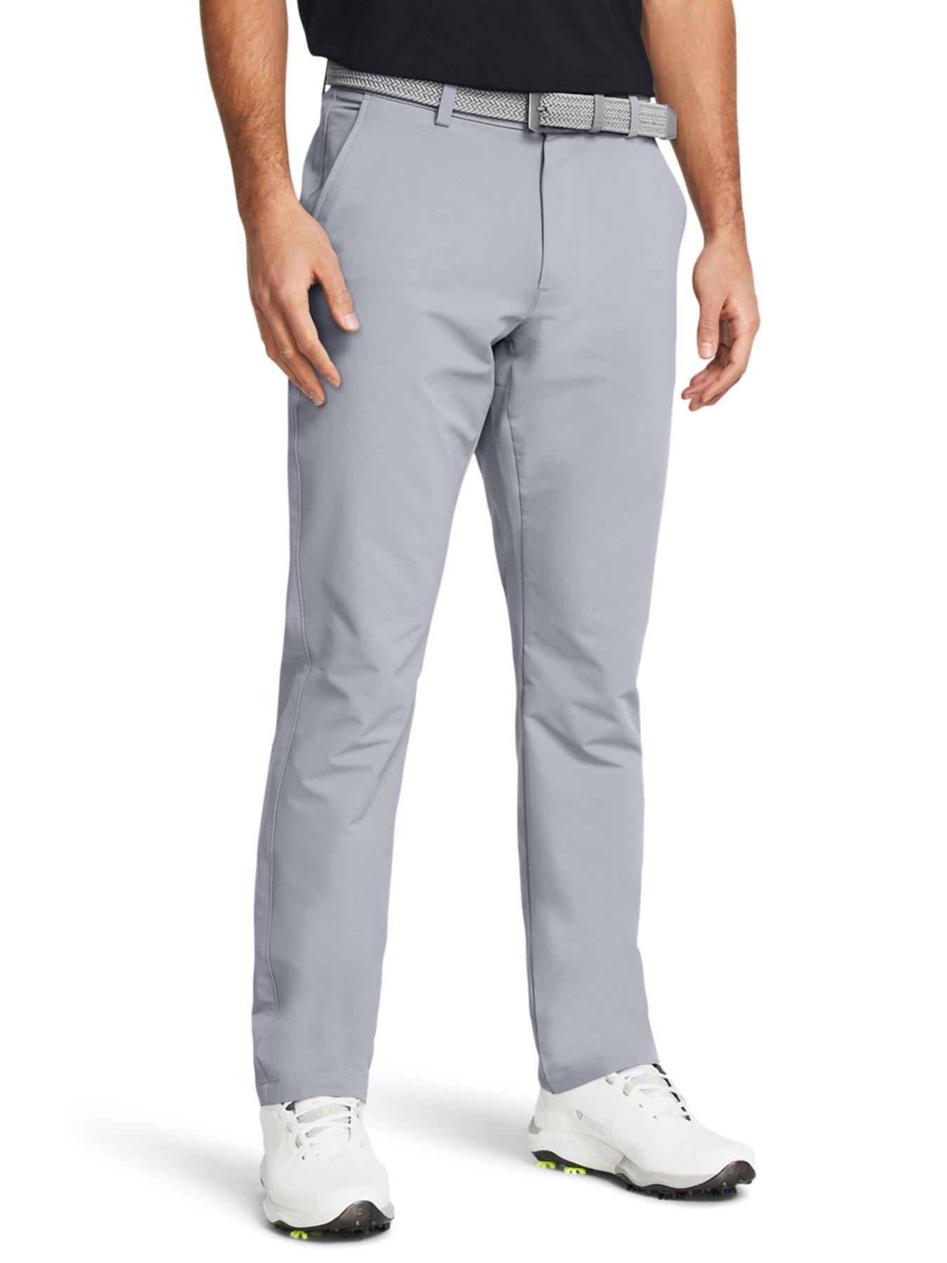 UNDER ARMOUR Mens Golf Tech Tapered Pants 32 Leg - Grey