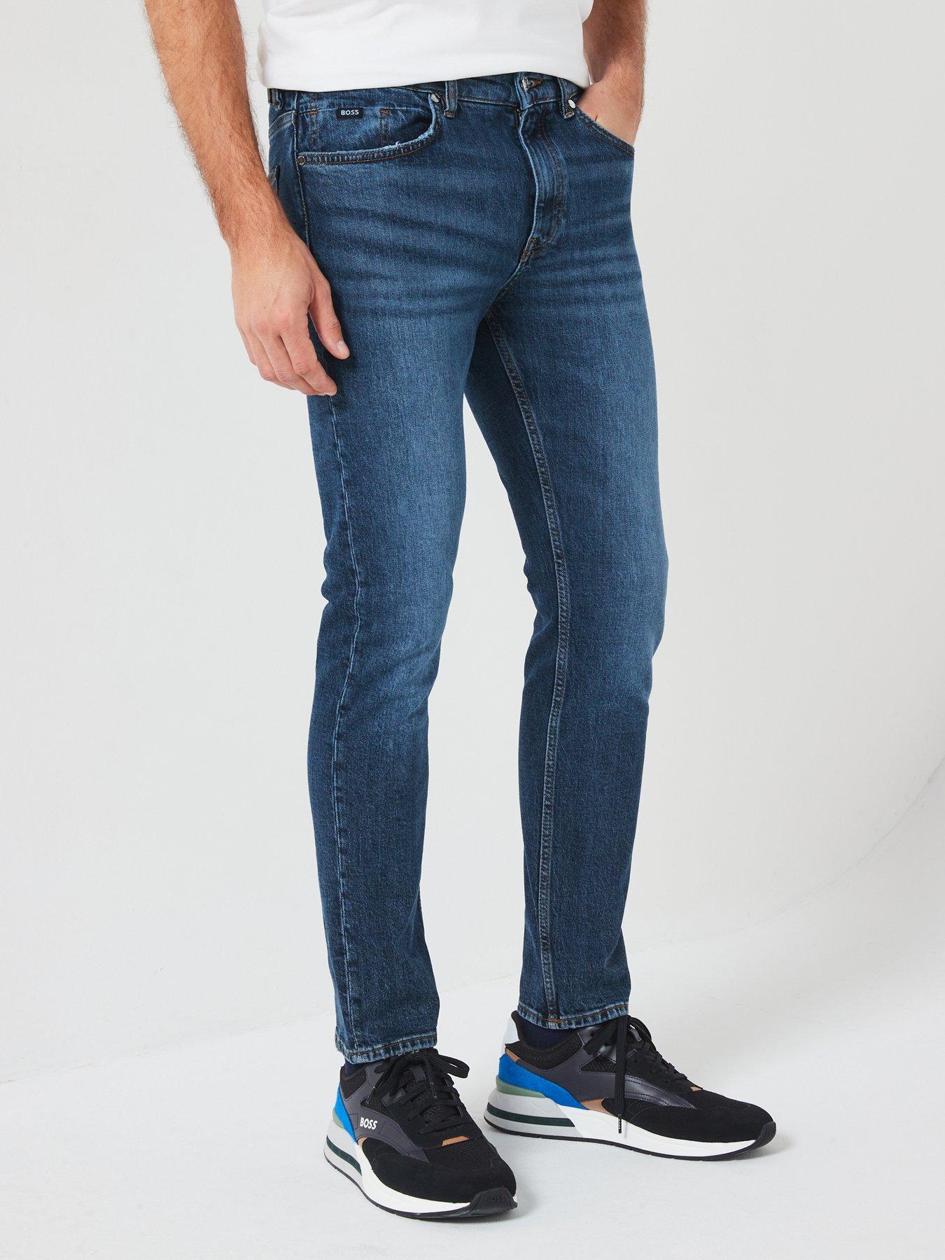 BOSS H-Delaware Slim Fit Jeans Mid Wash Very