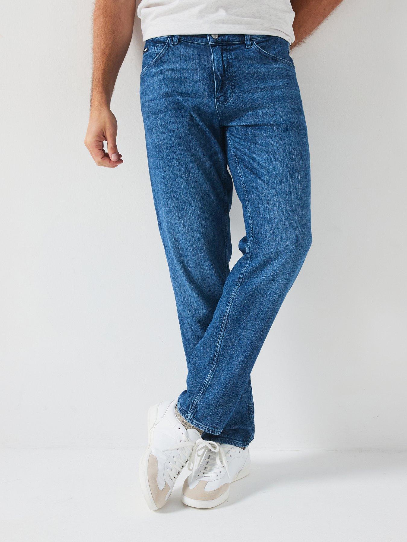 undefined H-Re.Maine Regular Fit Stretch Jeans - Light Wash