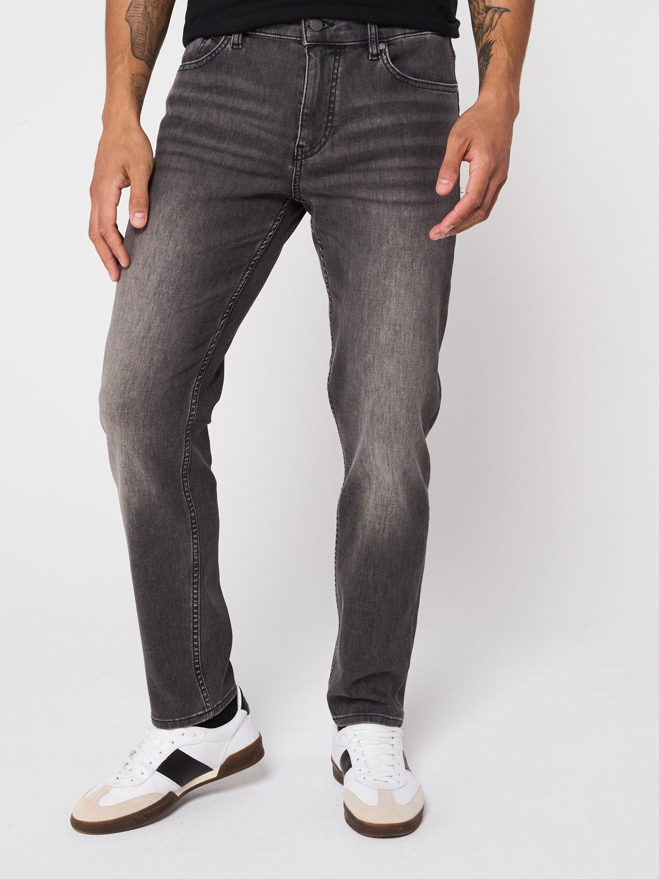 undefined P-ReMaine Regular Fit Stretch Jeans - Dark Grey