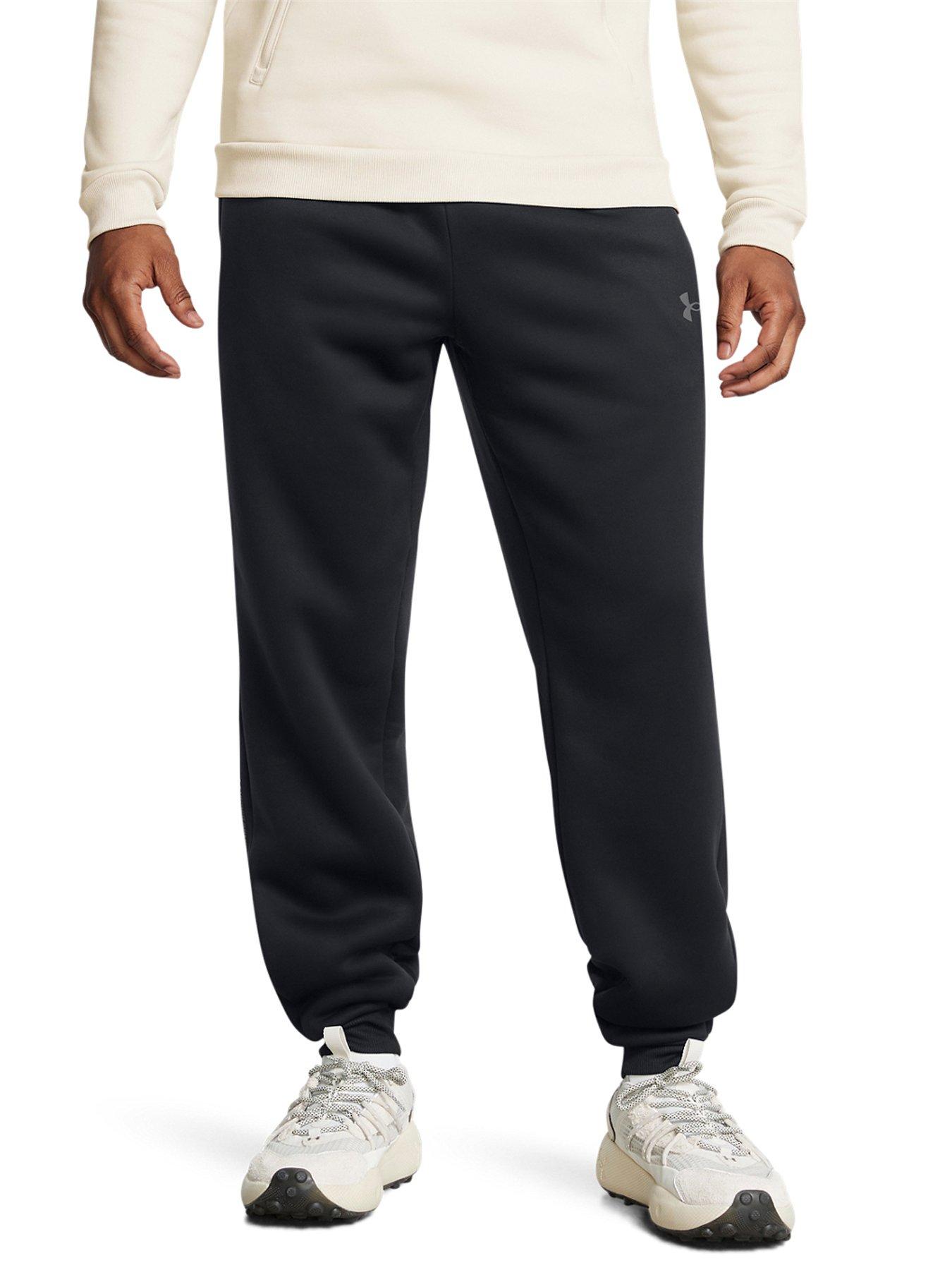 undefined Mens Training Armour Fleece Pro Joggers - Black