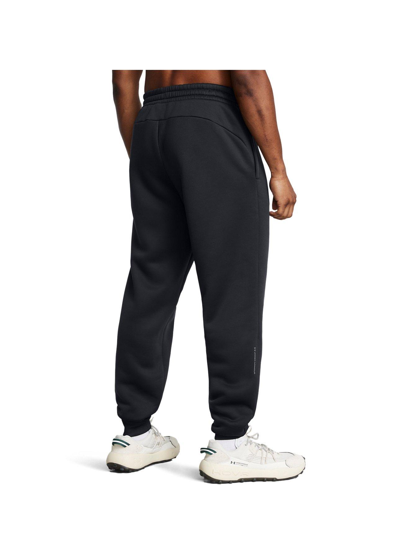 Mens Training Armour Fleece Pro Joggers Black