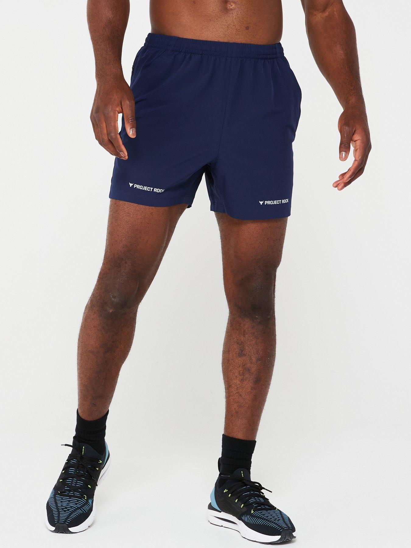 undefined Mens Training Project Rock Ultimate 5inch Training Shorts - Navy