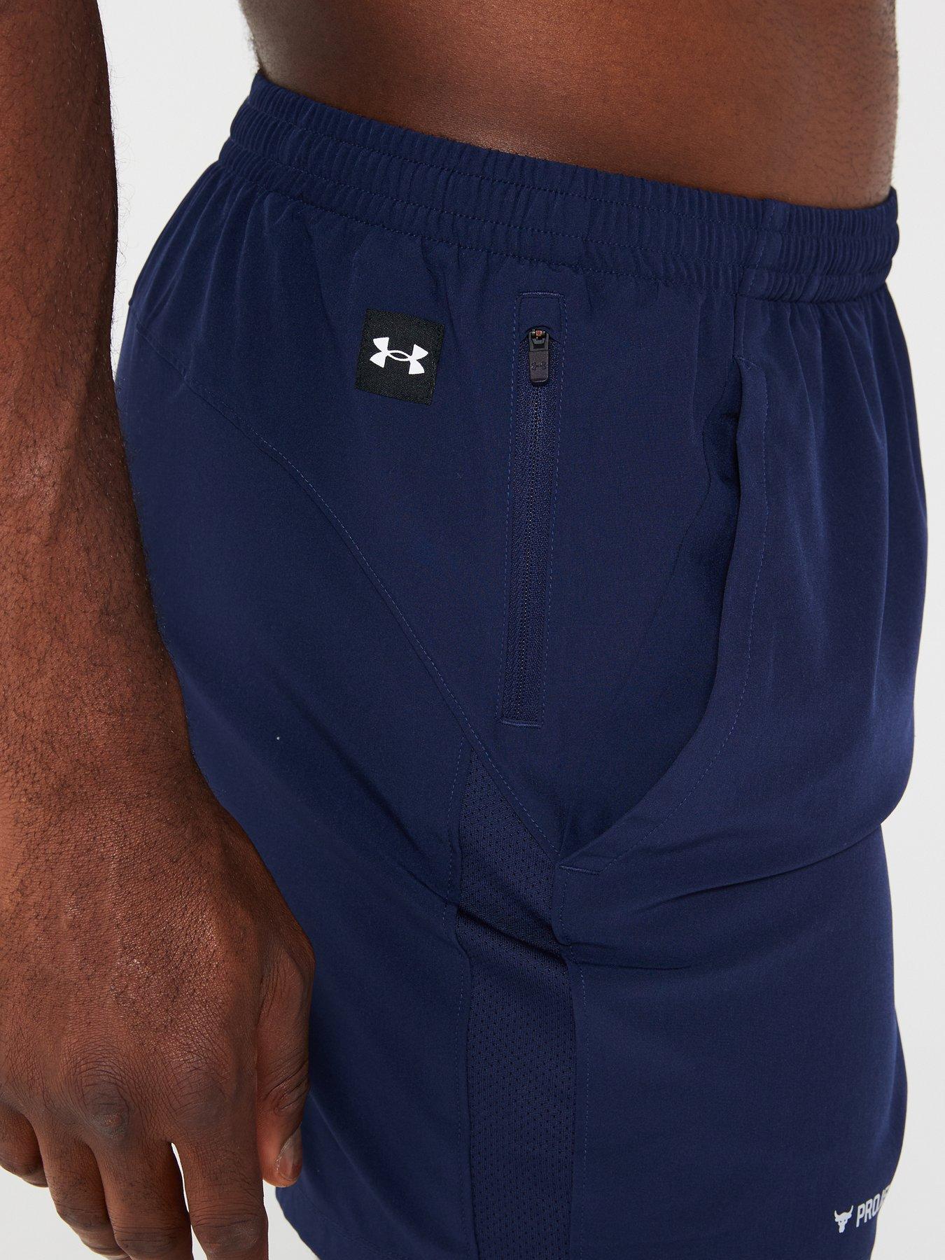 UNDER ARMOUR Mens Training Project Rock Ultimate 5inch Training Shorts Navy Very
