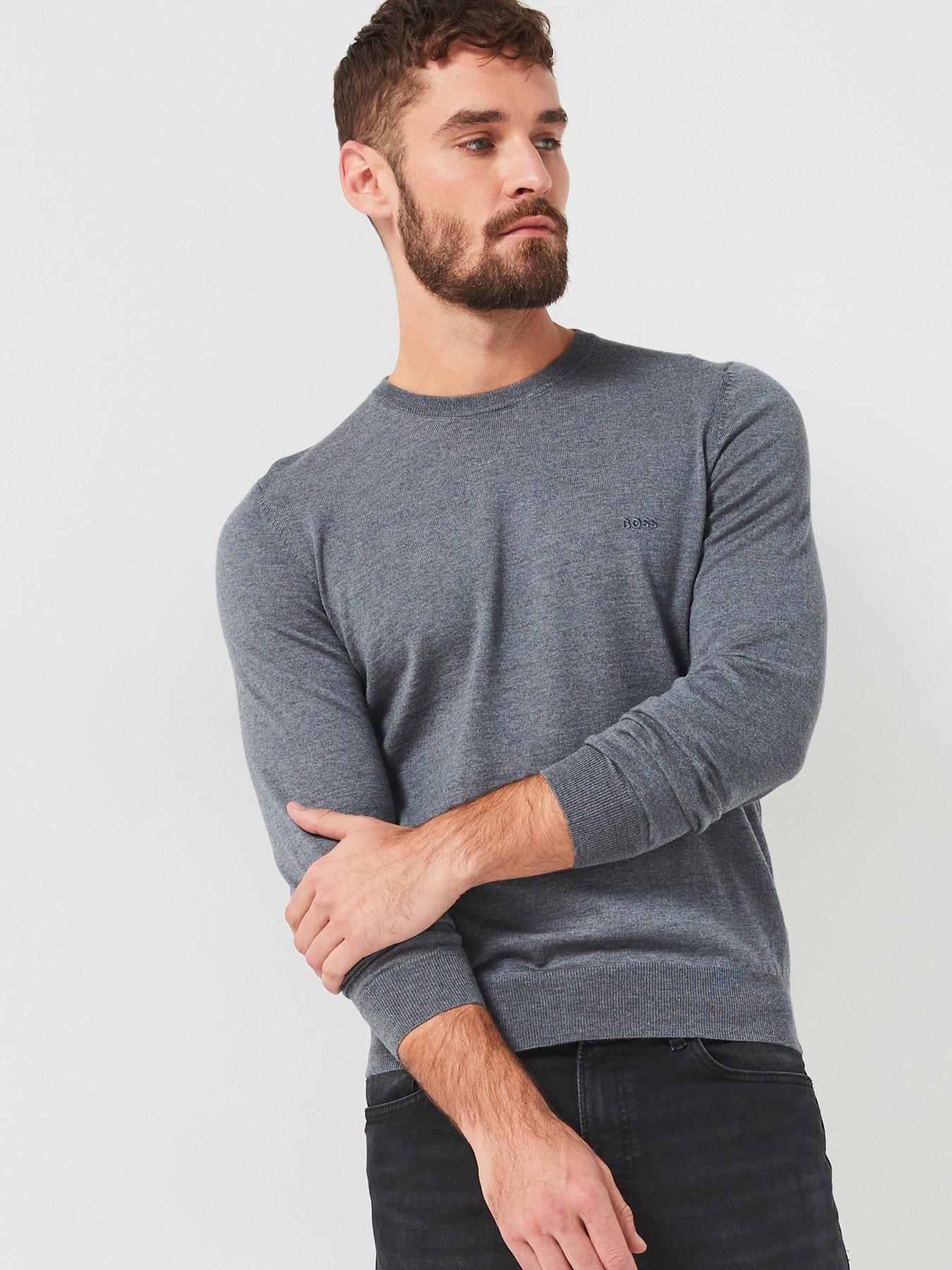 undefined Botto-L Regular Fit Crew Knitted Jumper - Dark Grey