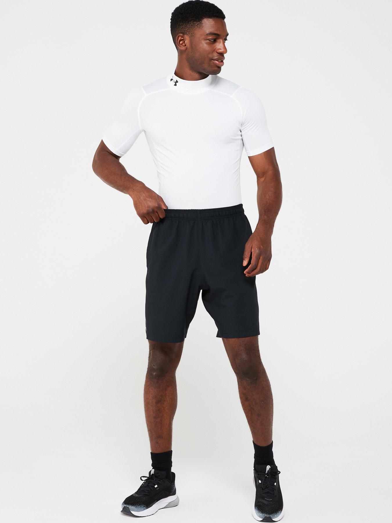 Image 3 of 5 of UNDER ARMOUR Mens Training Heat Gear Armour Comp Mock Top - White
