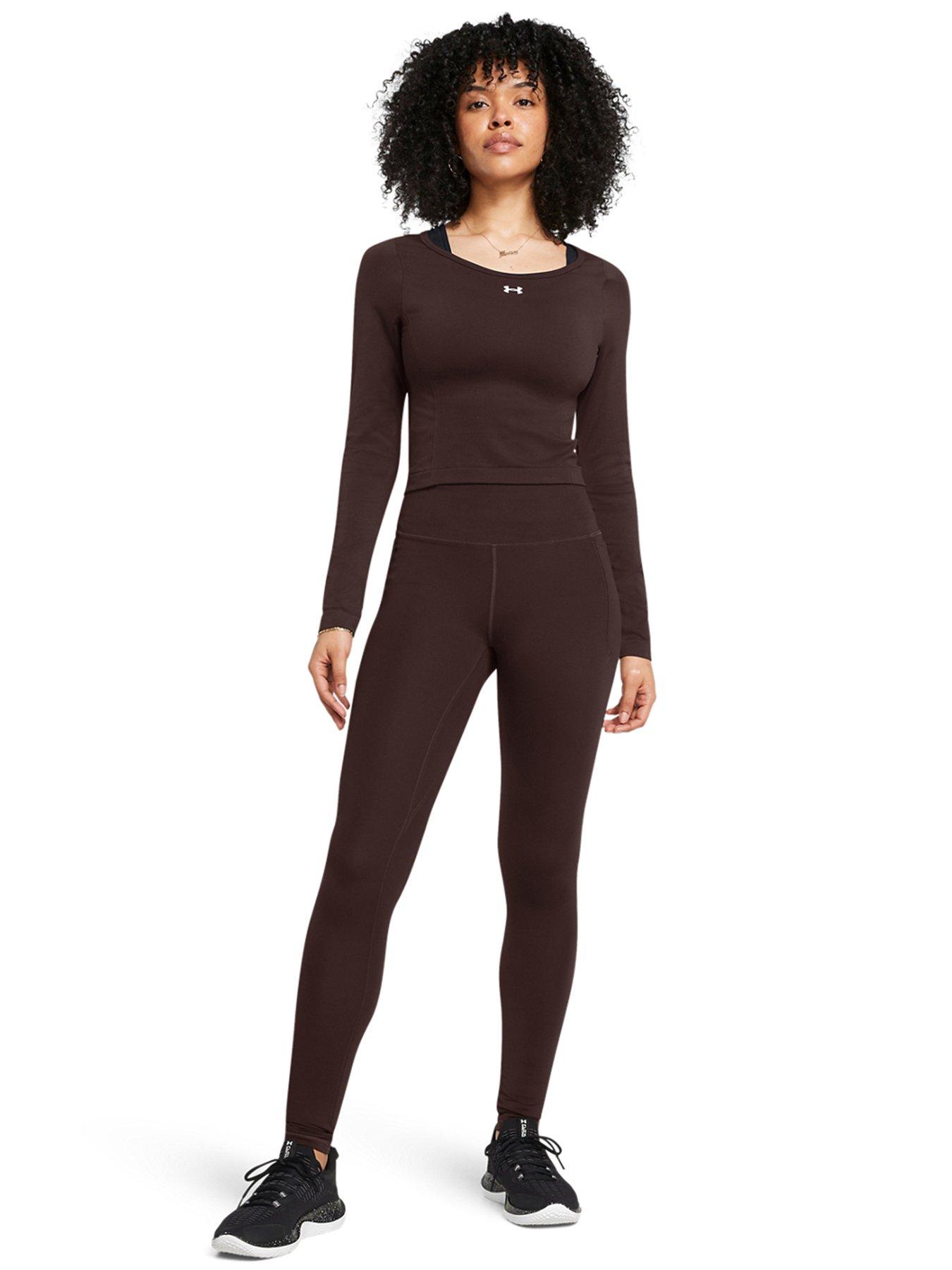Brown long sleeve under armour deals