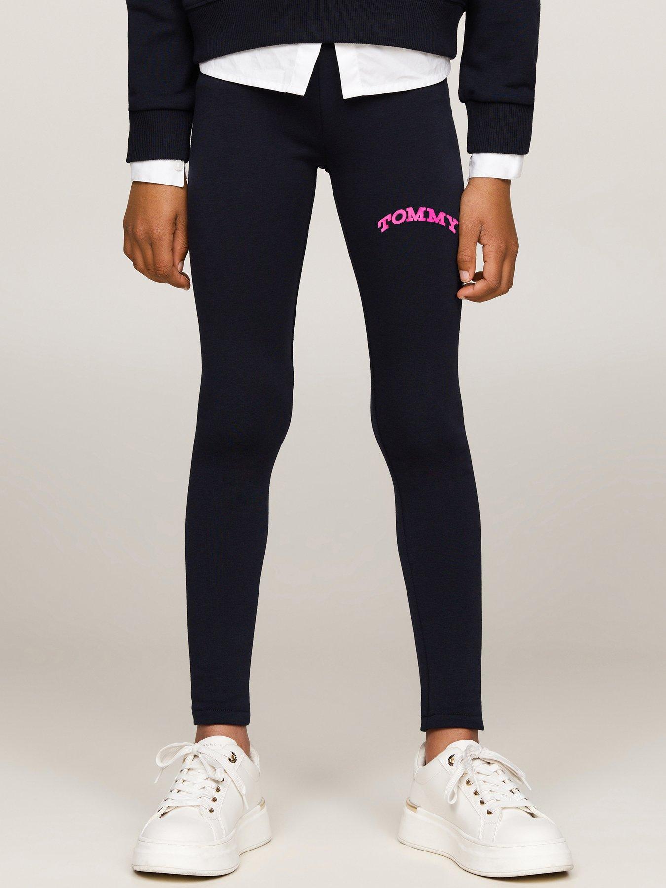 undefined Girls Tommy Foil Legging - Navy