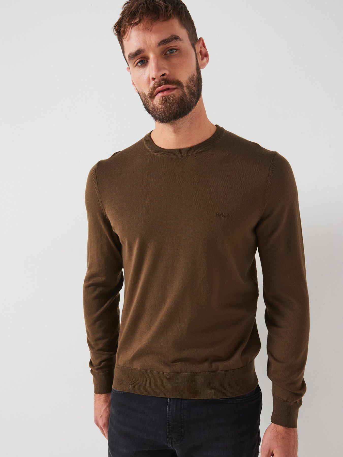 undefined Botto-L Regular Fit Crew Knitted Jumper - Brown