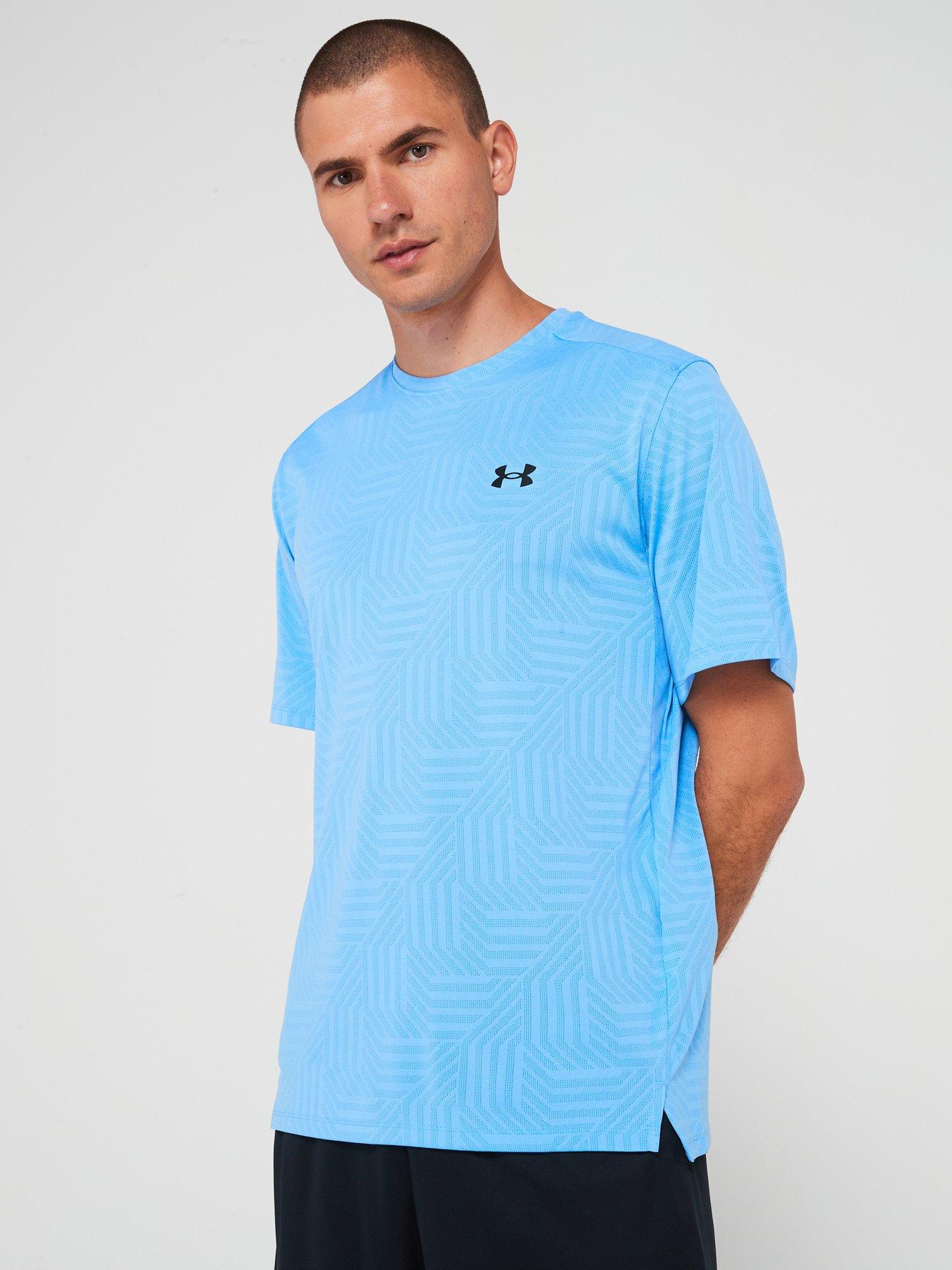 undefined Men's Training Tech Vent Geotessa T-Shirt - Blue