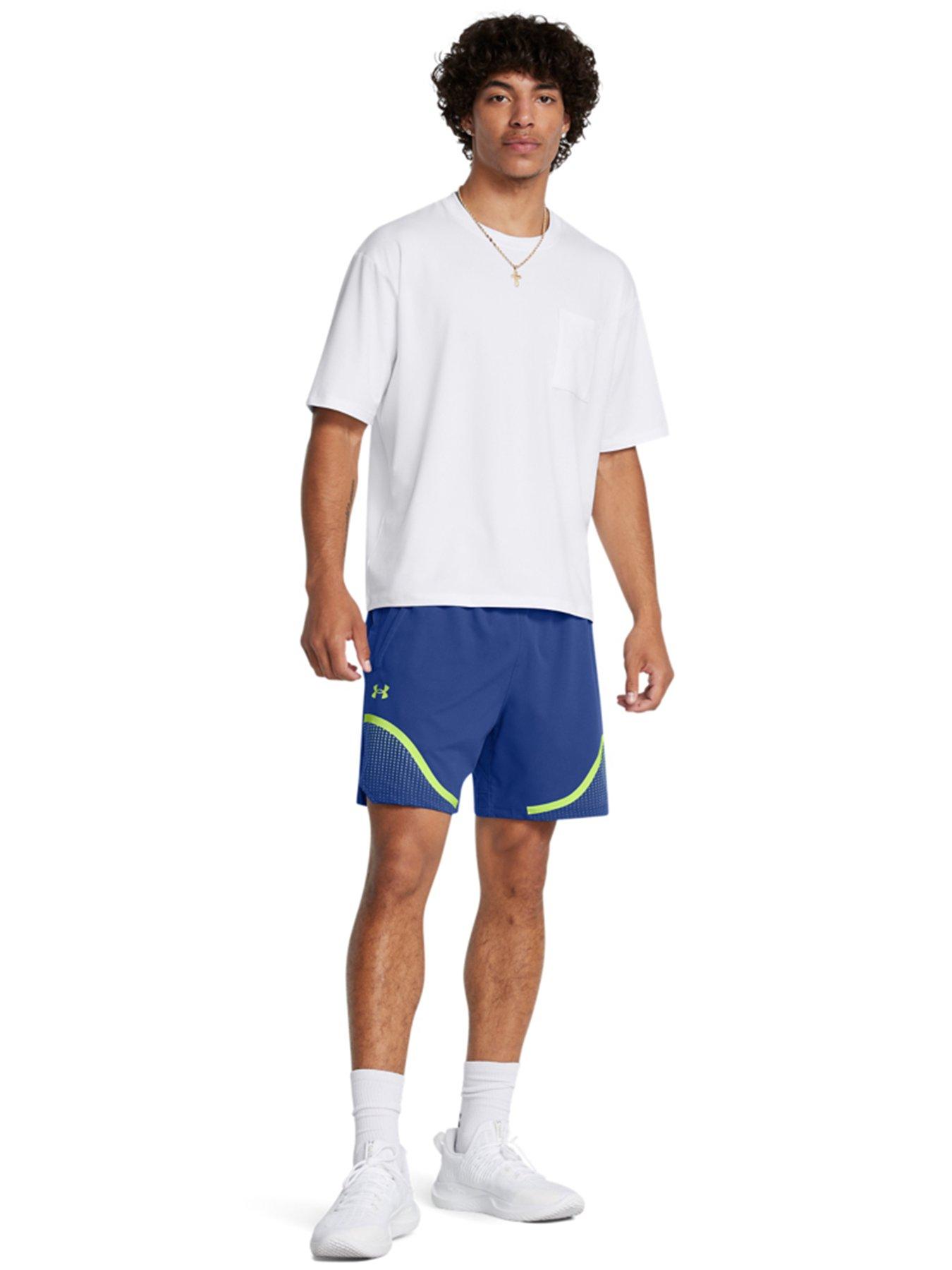 UNDER ARMOUR Mens Training Vanish Woven 6inch Graphic Shorts Blue Very