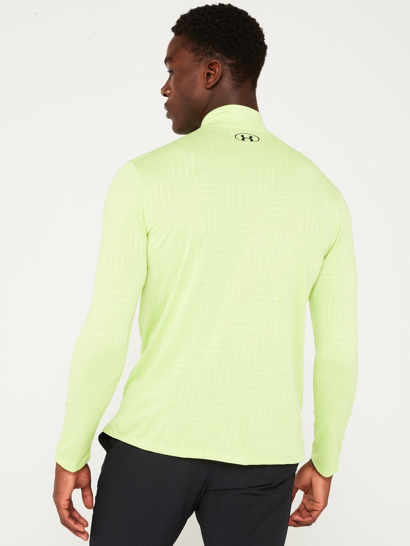 Image 2 of 5 of UNDER ARMOUR Men's Training Tech Vent Geotessa 1/2 Zip - Green