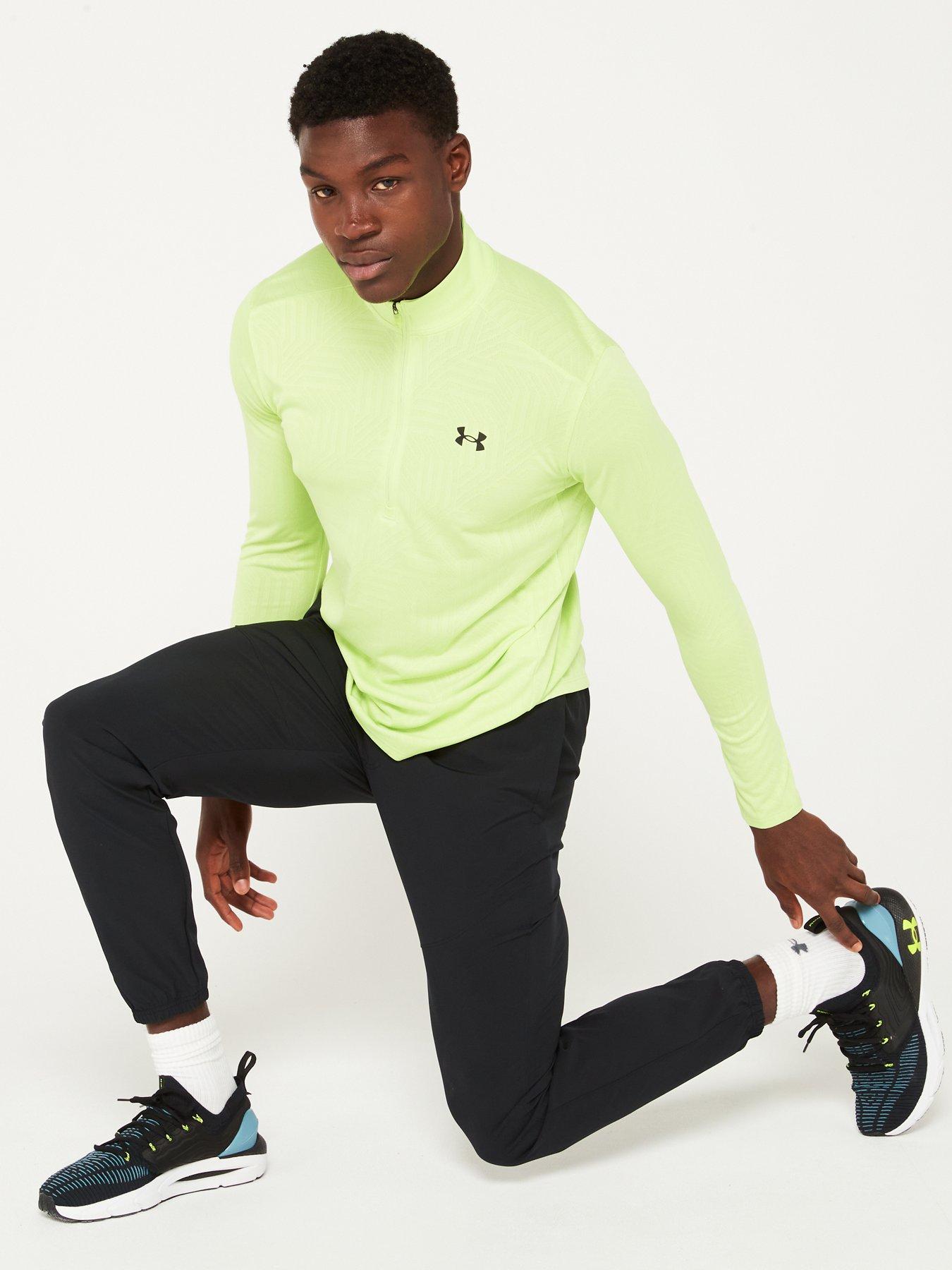 Image 3 of 5 of UNDER ARMOUR Men's Training Tech Vent Geotessa 1/2 Zip - Green