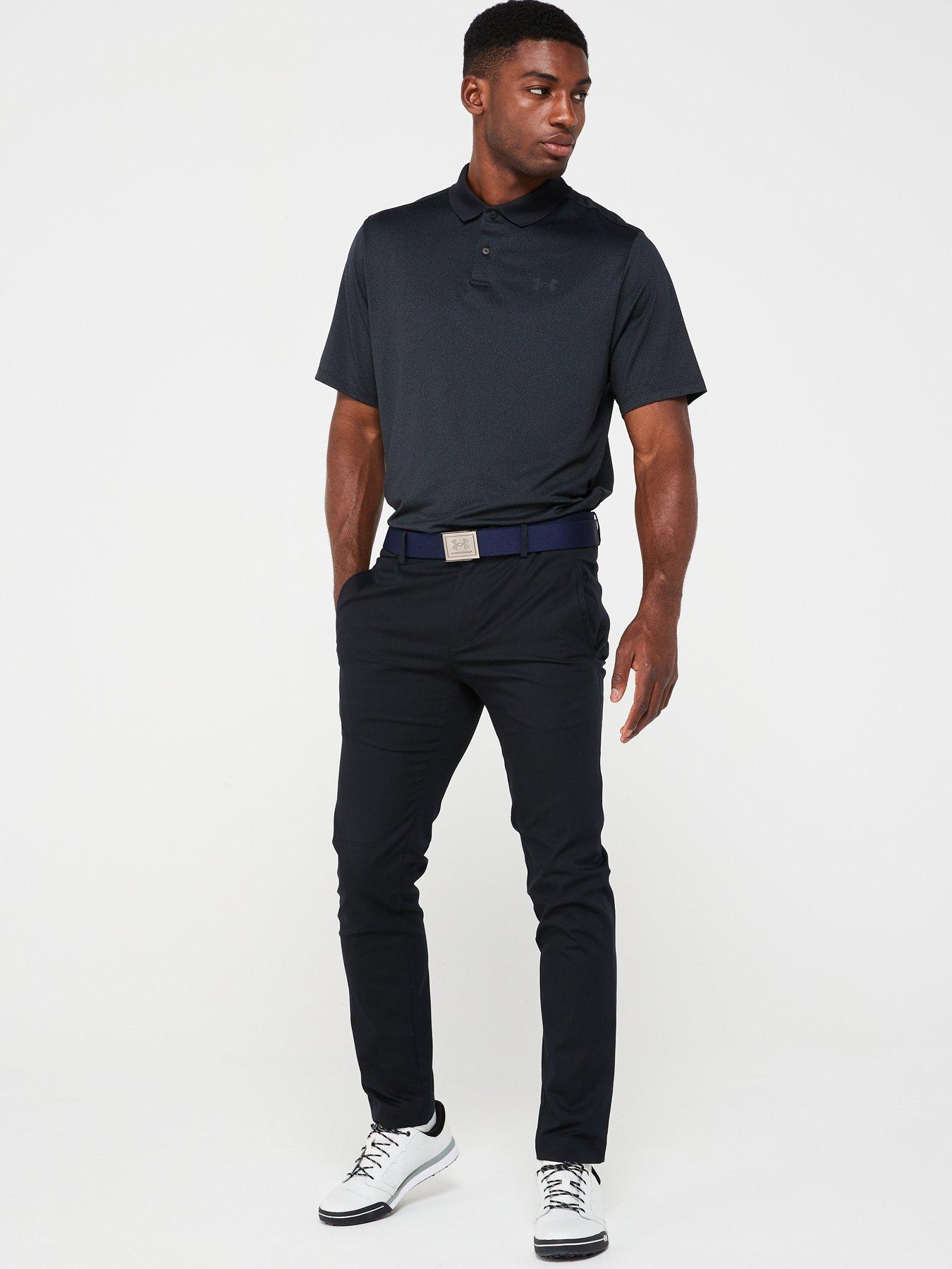Image 3 of 4 of UNDER ARMOUR Mens Golf Performance 3.0 Printed Polo - Black