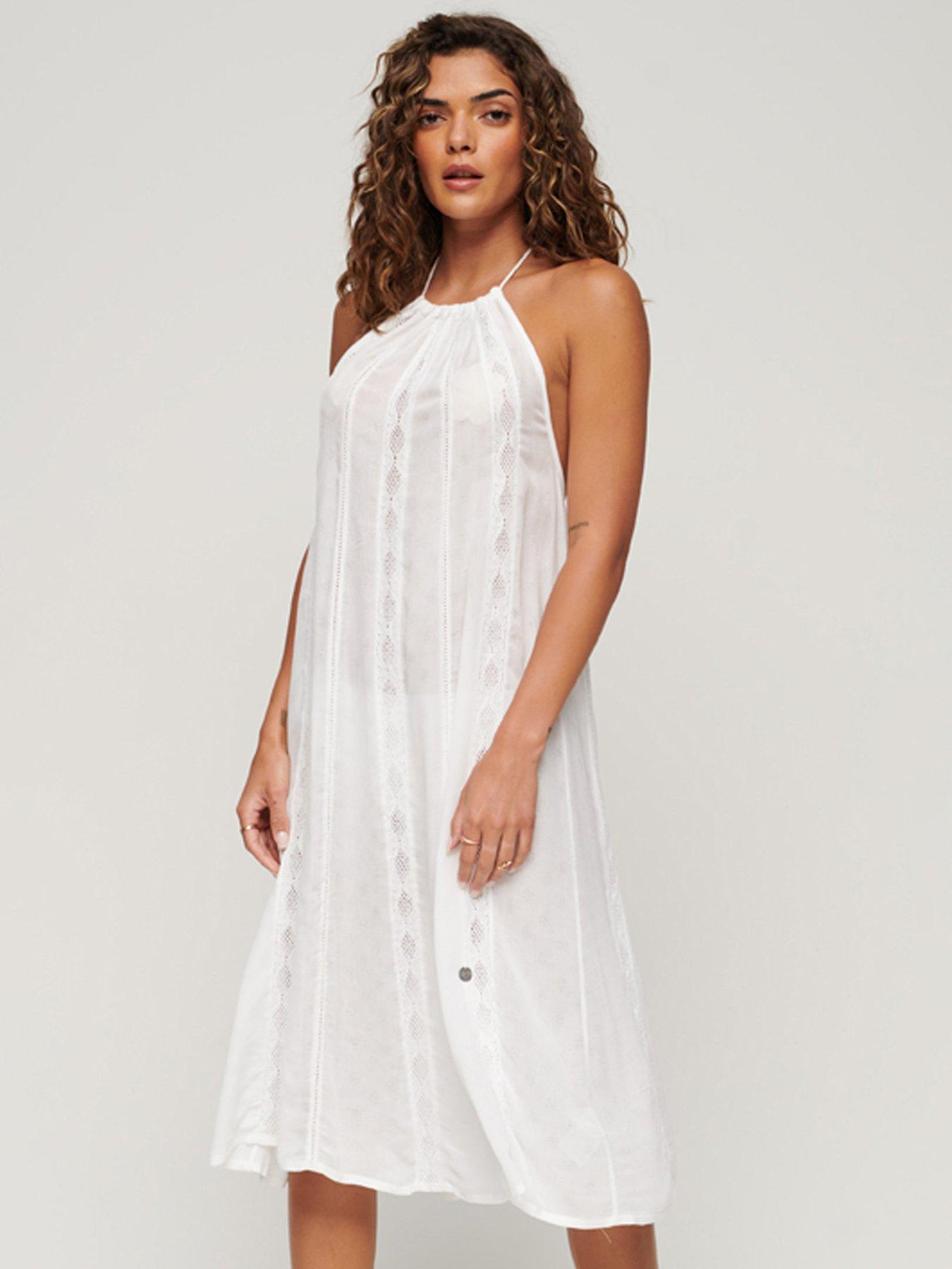 Superdry Riley Lace Halter Dress Superdry RILEY LACE HALTER Dress G80126OT