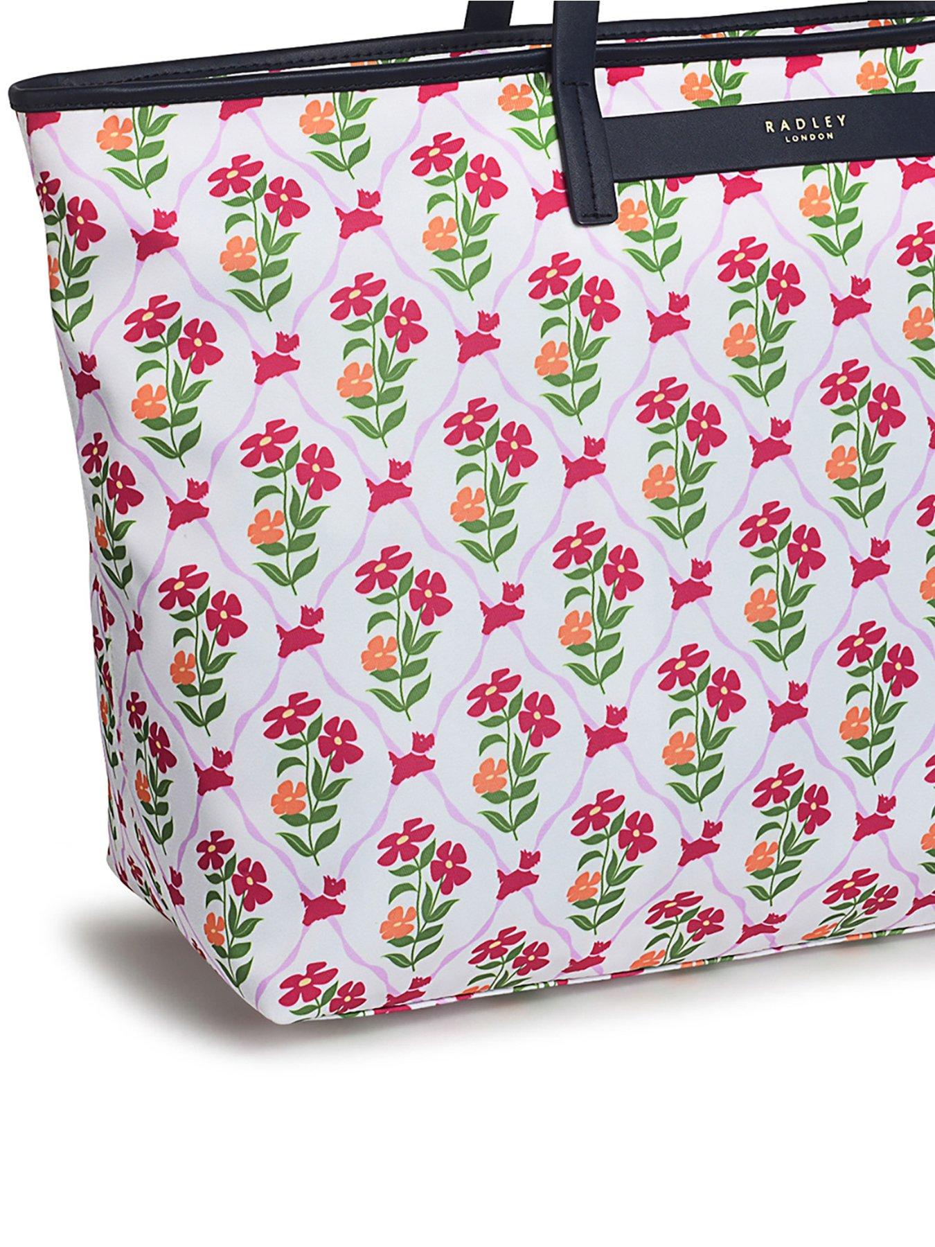 RADLEY フィンズベリー パーク - カルーセル フローラル White Grab Bag | Finsbury Park Carousel Floral AW24 | Radley