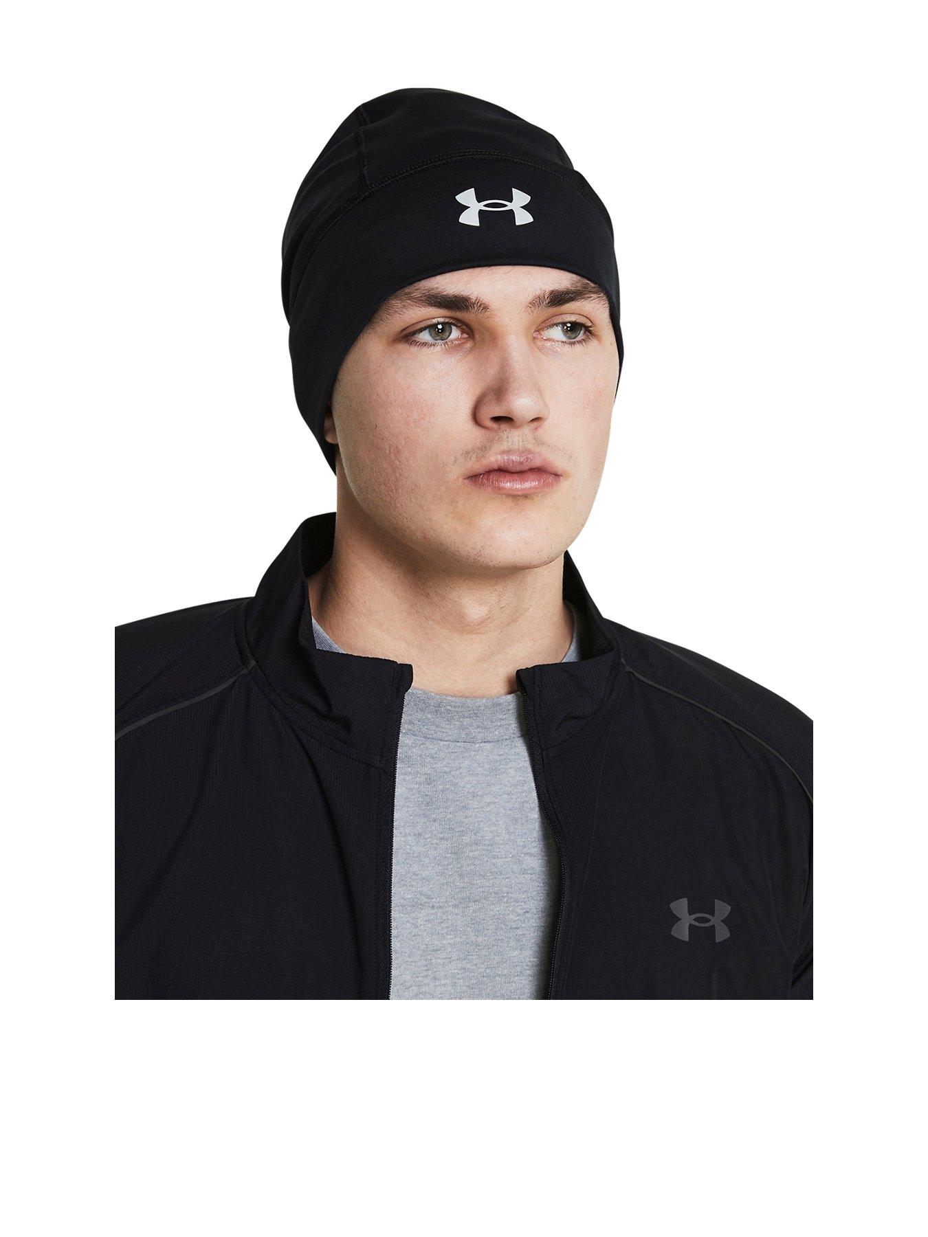 UNDER ARMOUR Mens Velociti Storm Beanie - Black