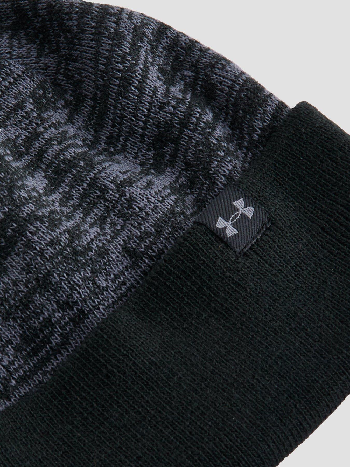 Image 2 of 3 of UNDER ARMOUR Girls Training Beanie And Glove Combo Set - Black