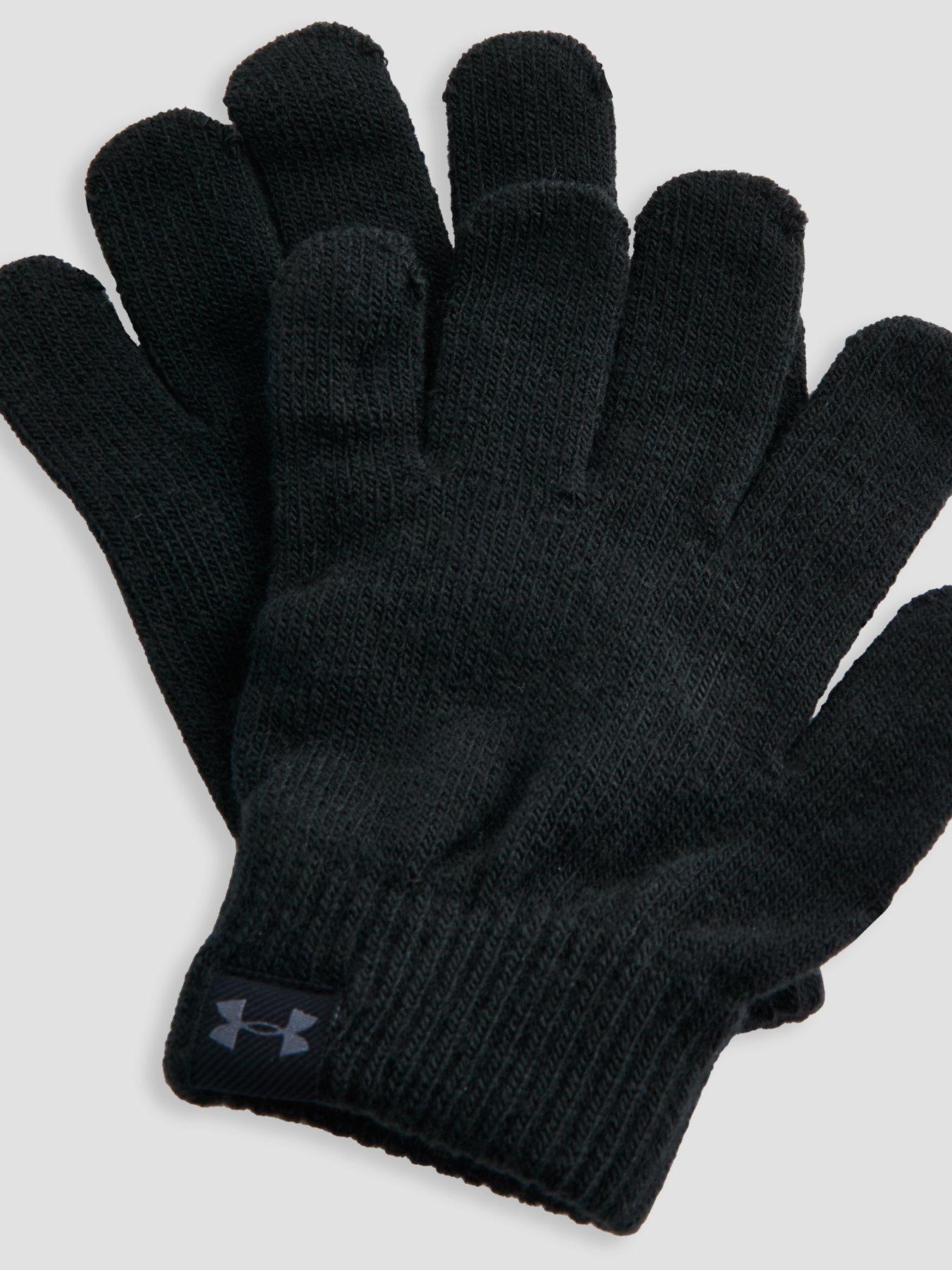 Image 3 of 3 of UNDER ARMOUR Girls Training Beanie And Glove Combo Set - Black