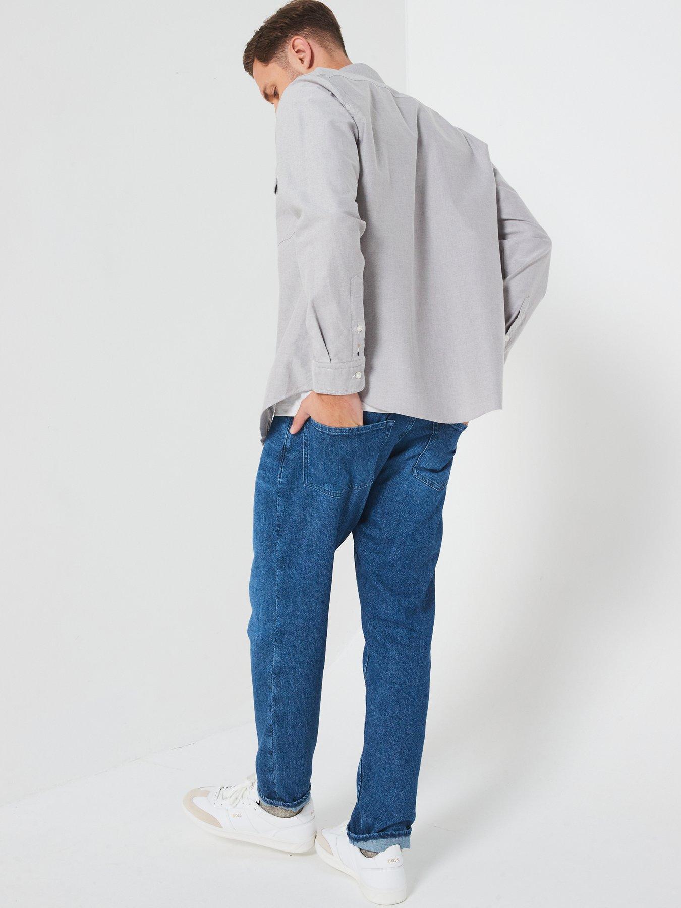 Image 6 of 6 of BOSS H-Liam Regular Fit Double Pocket Shirt - Brown