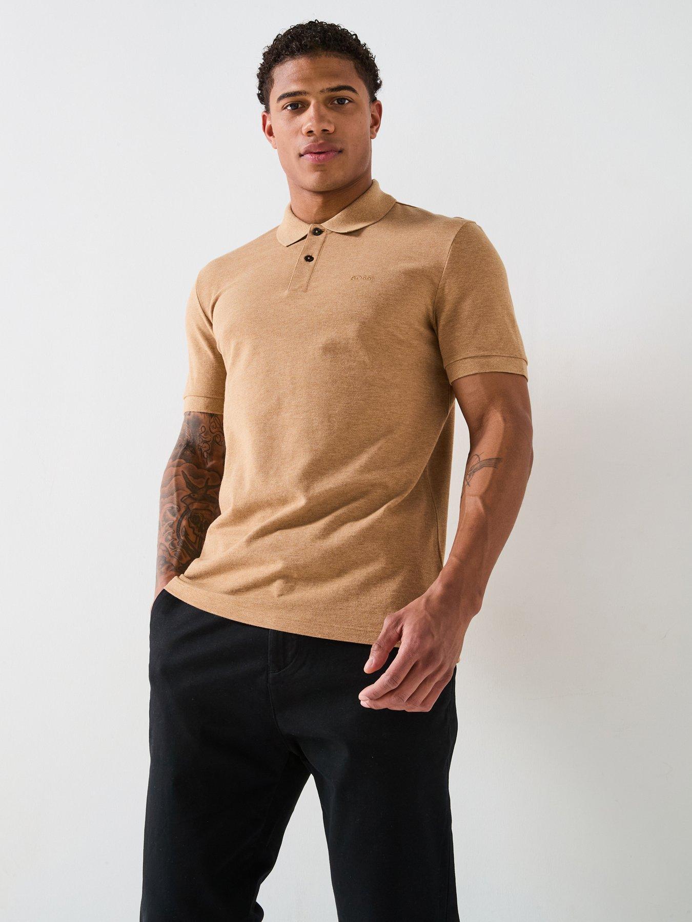 undefined Pallas Cotton Pique Polo Shirt - Beige
