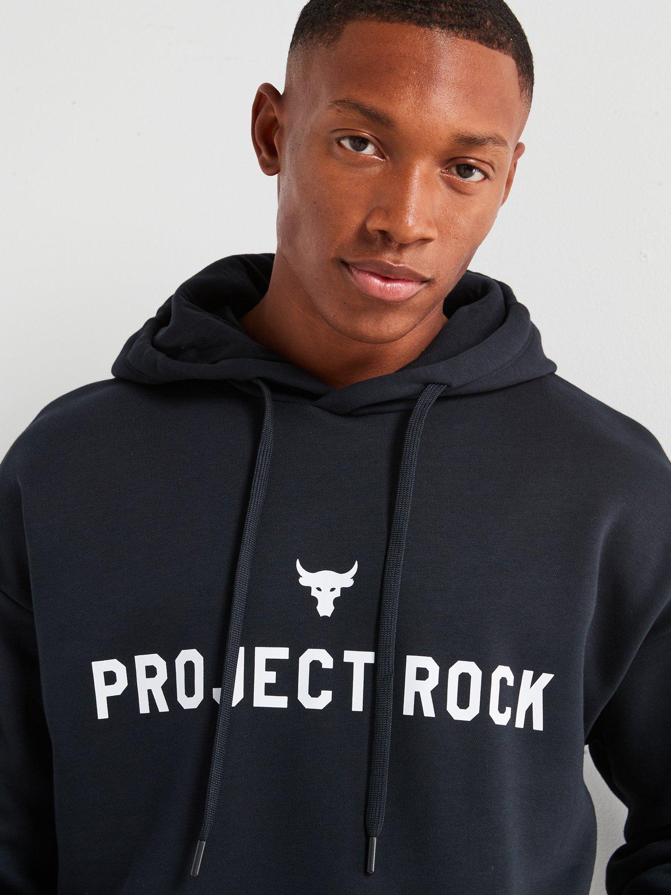 Project rock black hoodie sale