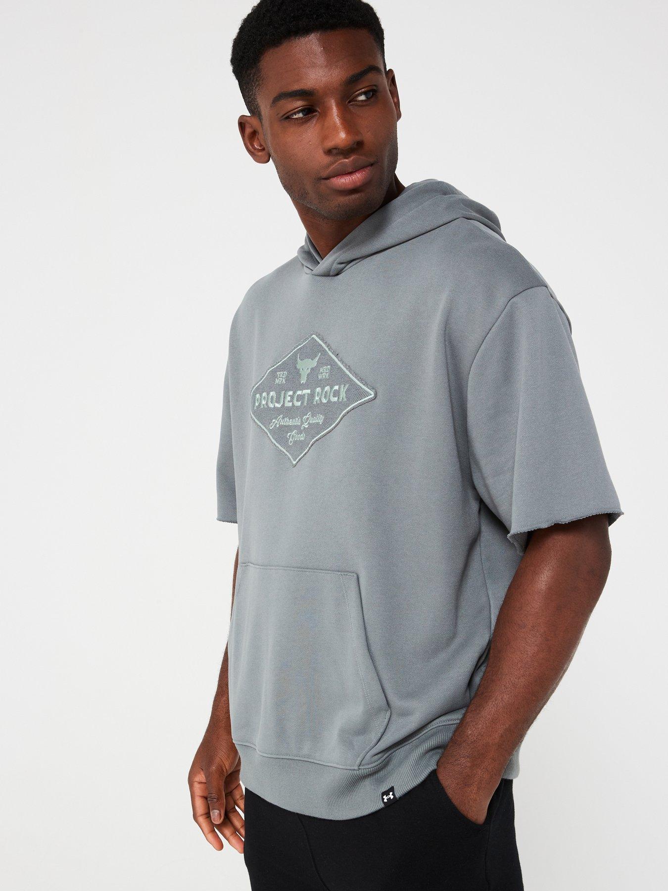 UNDER ARMOUR Men's Training Project Rock Short Sleeve Hoodie