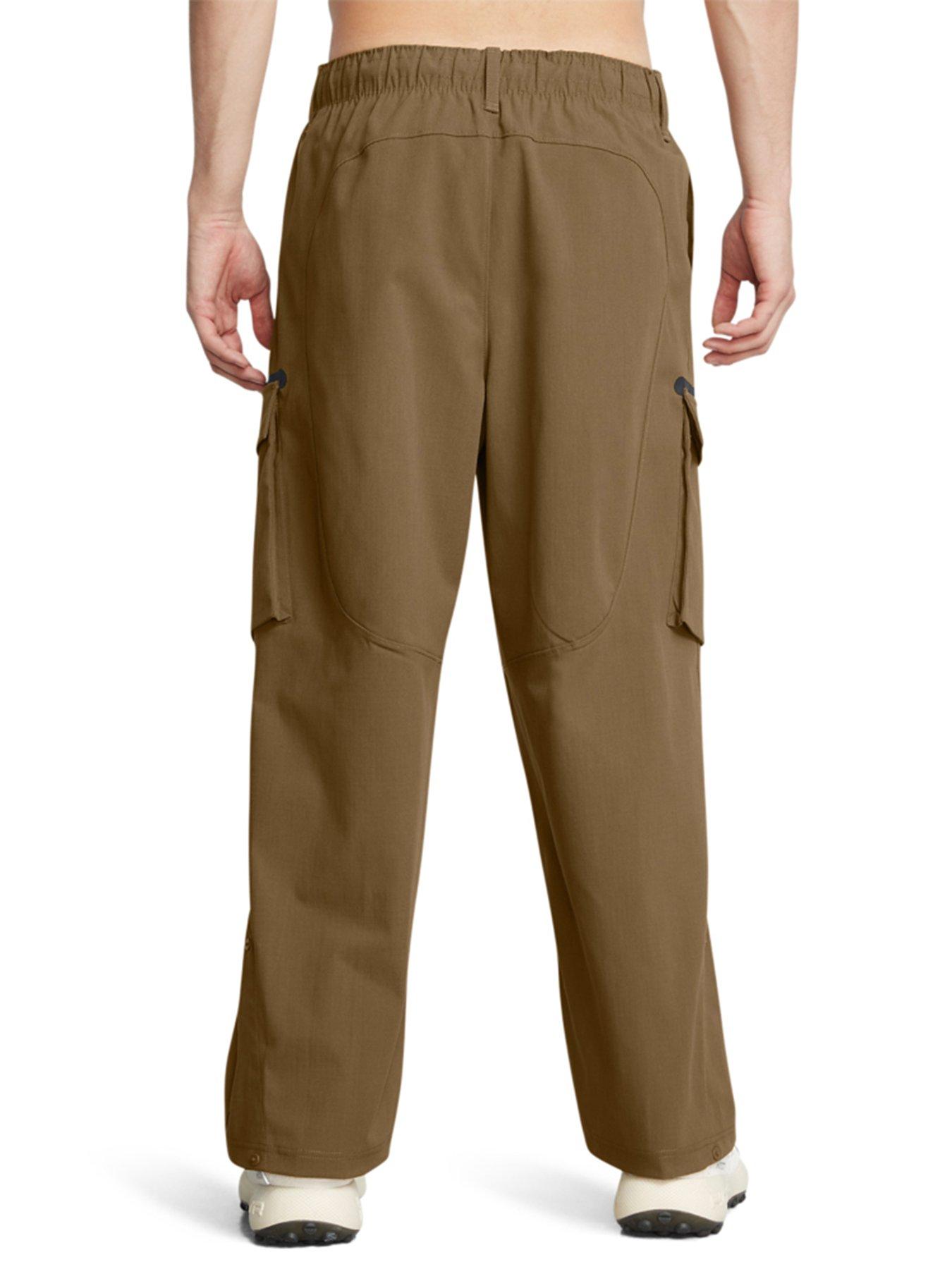 UNDER ARMOUR Mens Training Unstoppable Utility Cargo Pants Brown