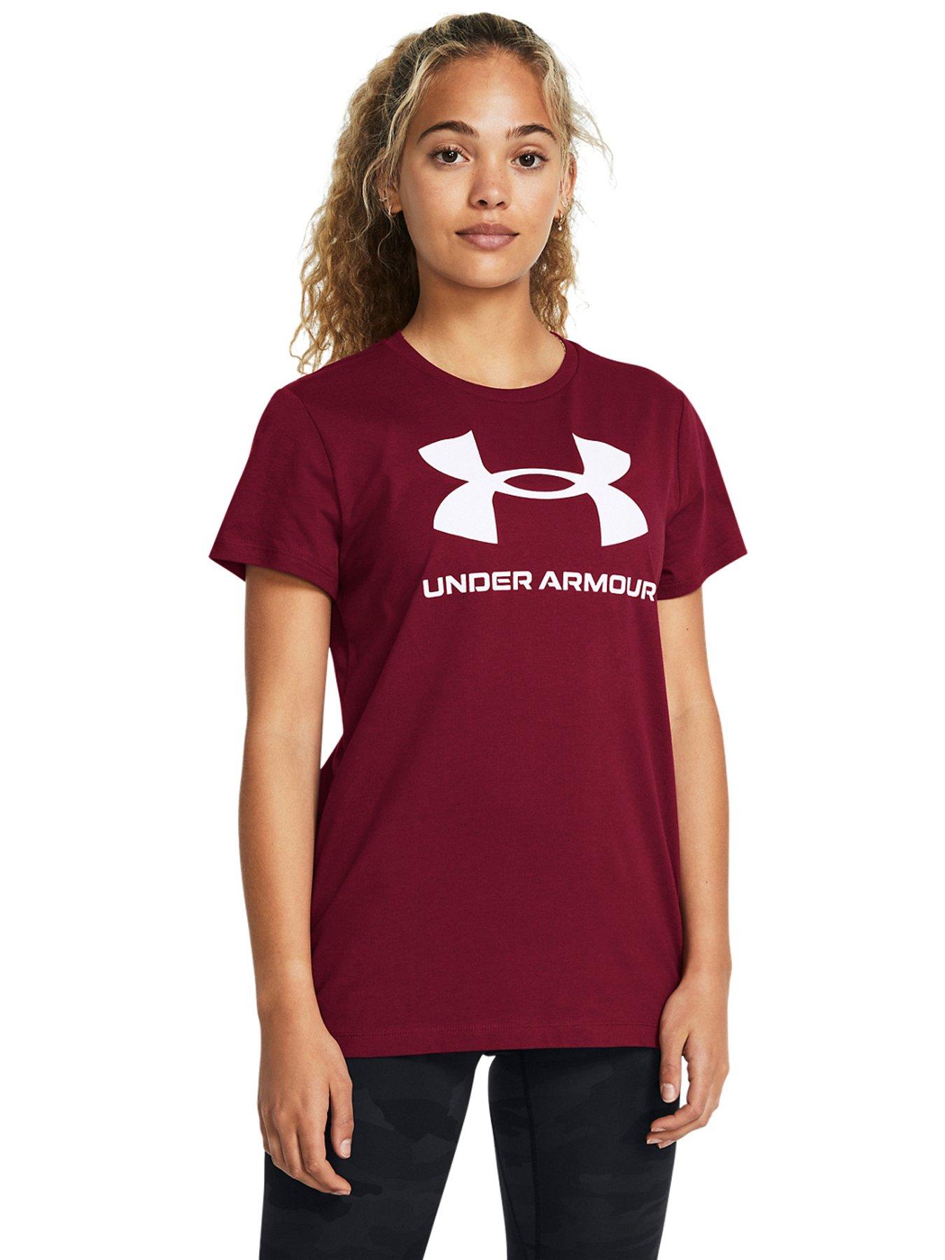 Burgundy under armour shirt hotsell