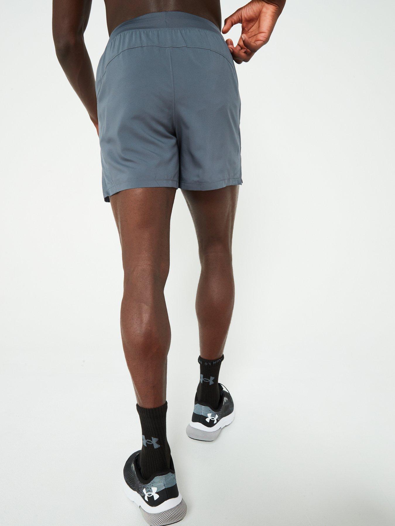 Image 2 of 5 of UNDER ARMOUR Mens Running Launch 5inch Shorts - Grey
