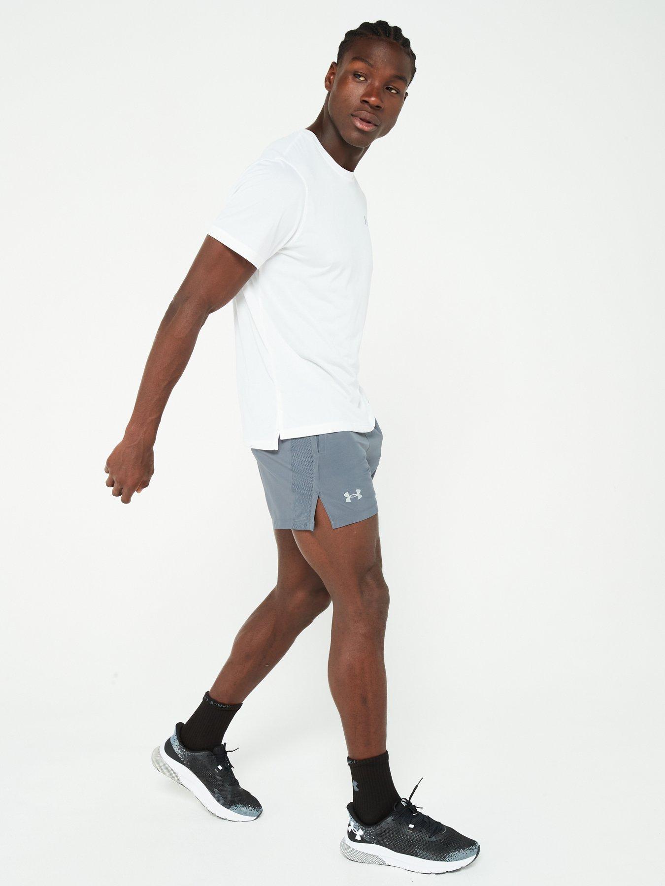 Image 3 of 5 of UNDER ARMOUR Mens Running Launch 5inch Shorts - Grey