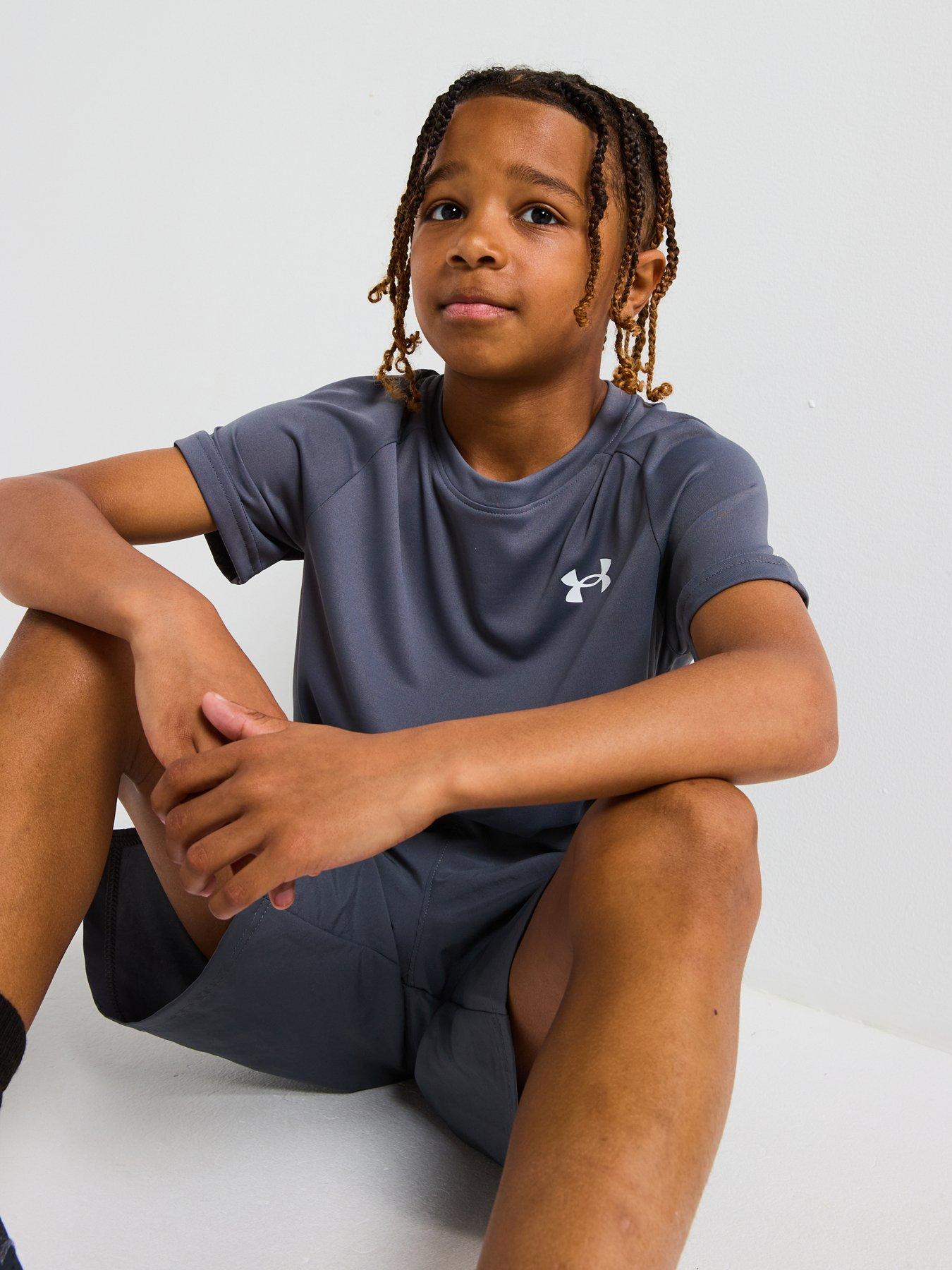 Image 4 of 6 of UNDER ARMOUR Boys Training Tech 20 T-Shirt - Grey