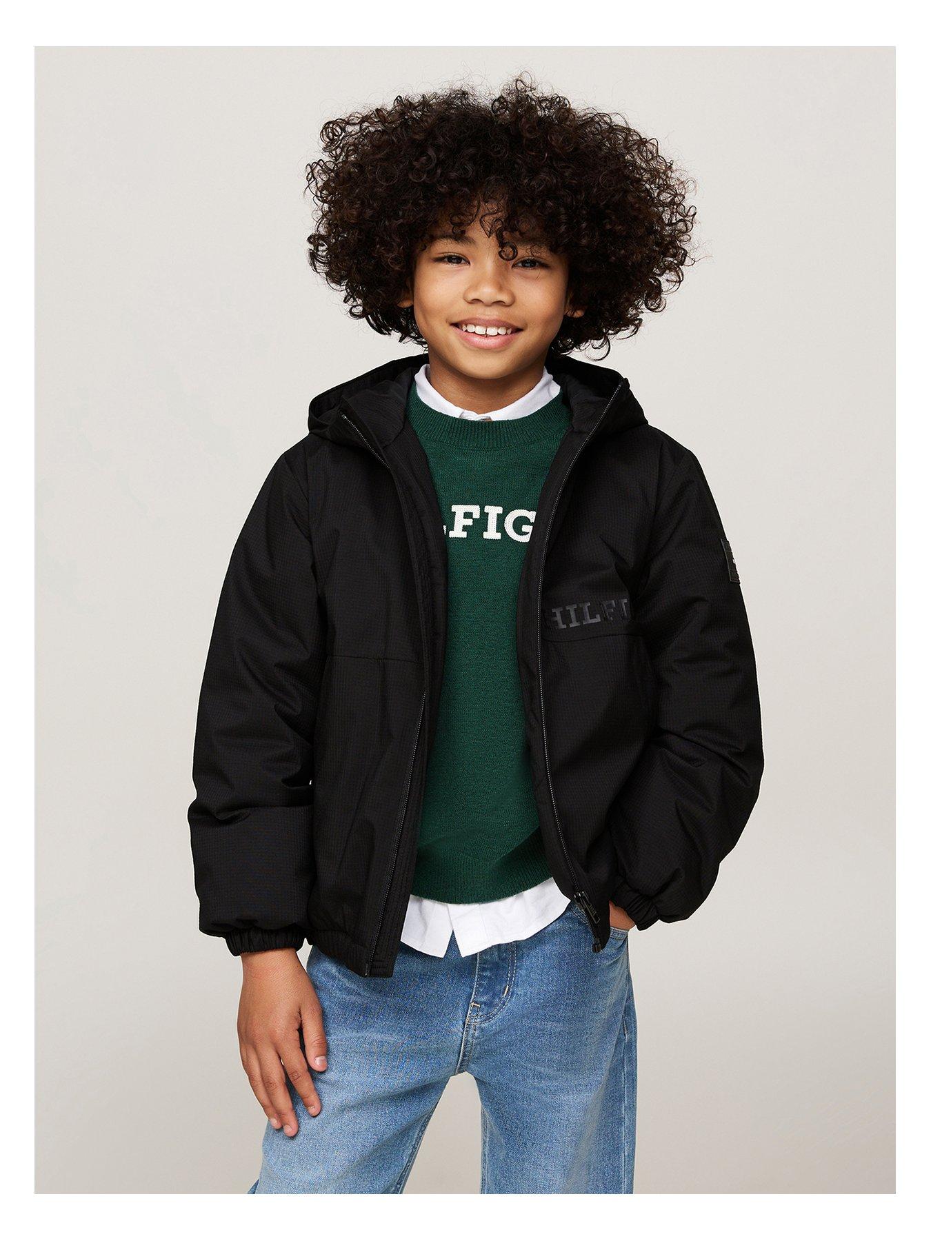 undefined Boys Light Padded Ribstop Jacket - Black