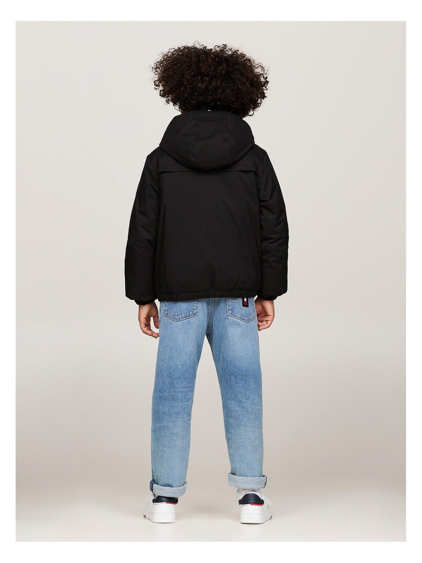 Image 3 of 3 of Tommy Hilfiger Boys Light Padded Ribstop Jacket - Black