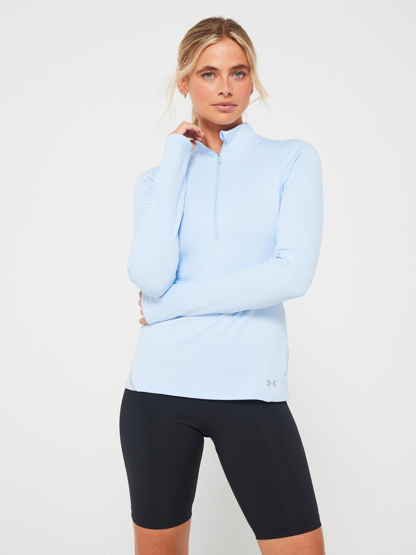 UNDER ARMOUR Womens Training Vanish Cold Weather 1/2 Zip - Blue, Blue, Size 2Xl, Women