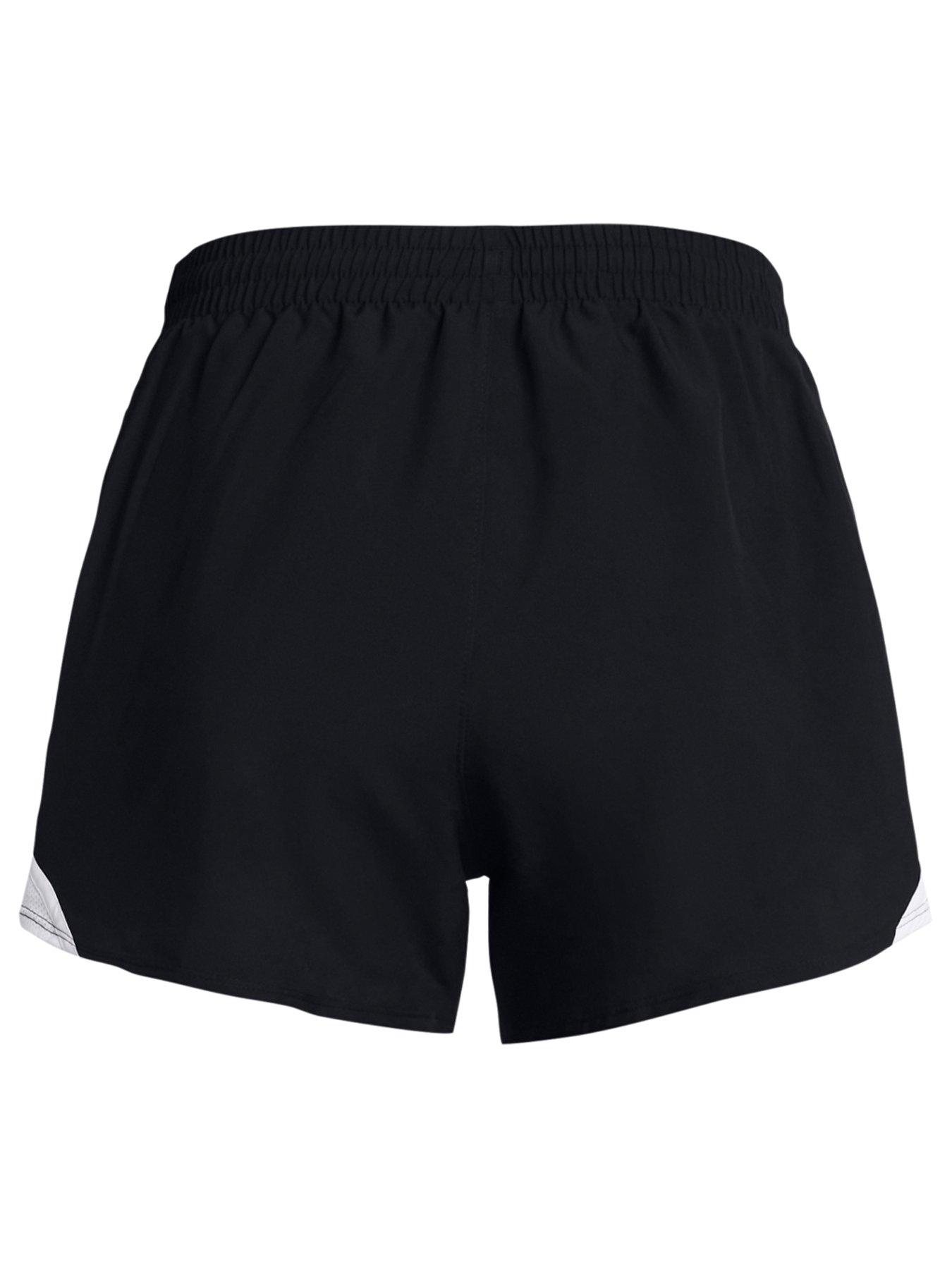UNDER ARMOUR Womens Running Fly By 3 Shorts Black Very